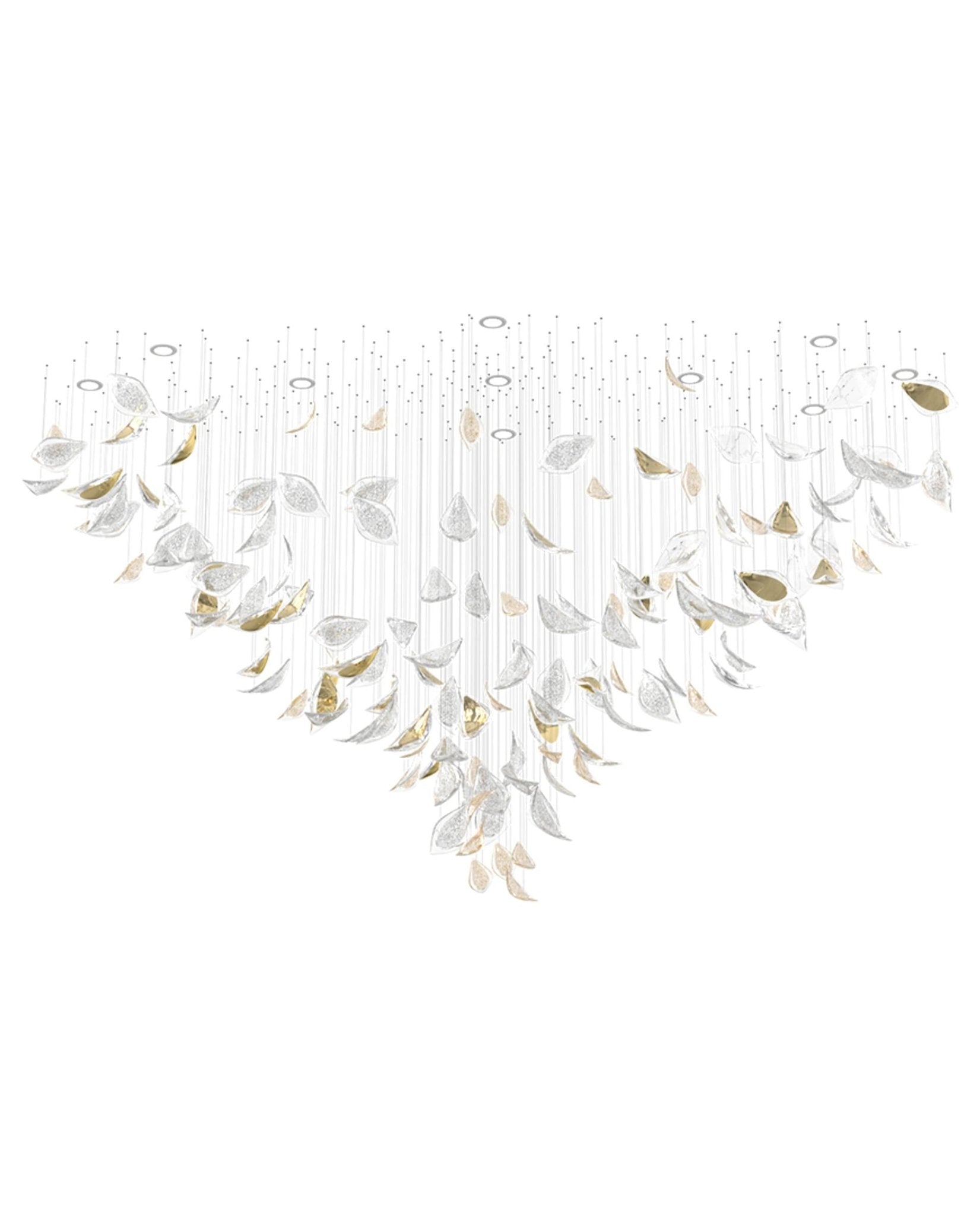 Avynen Crystal Petal Chandelier - Blowlighting