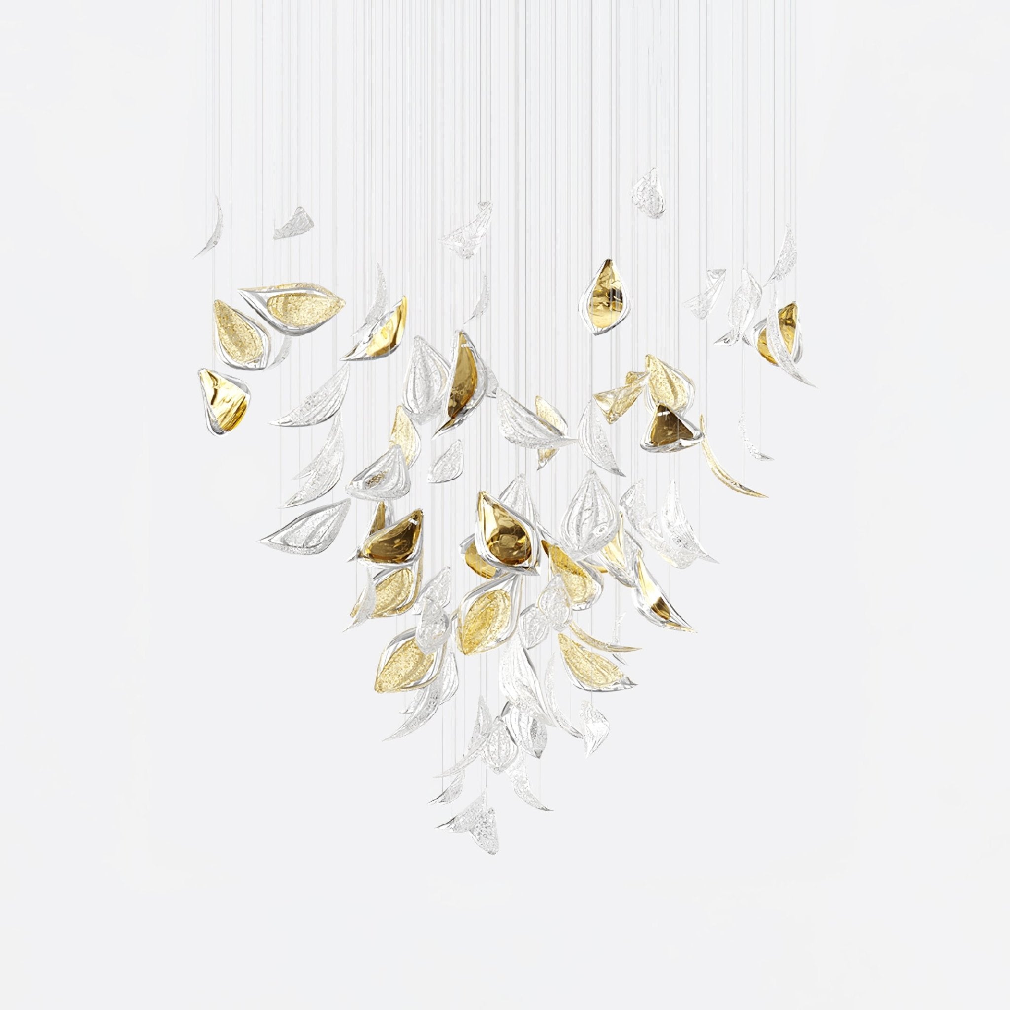 Avynen Crystal Petal Chandelier - Blowlighting