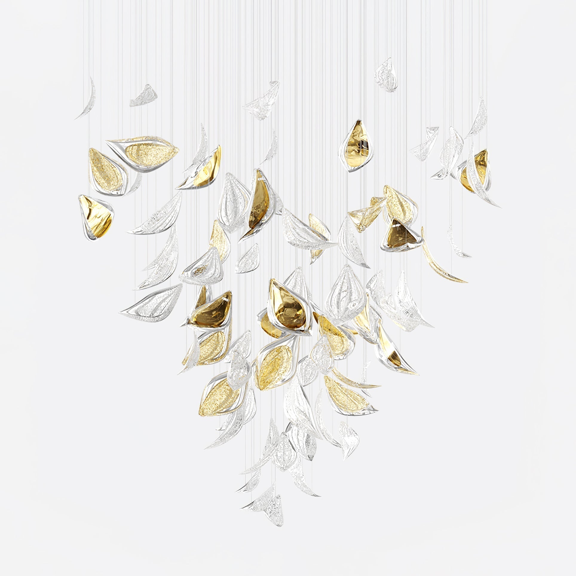 Avynen Crystal Petal Chandelier - Blowlighting