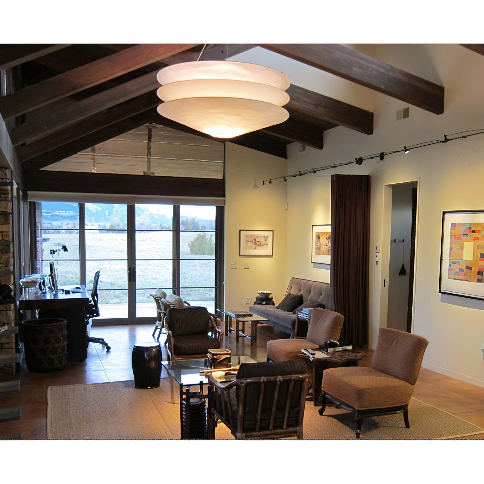 Zomarion Individual Creativity Paper Metal Pendant Light - Lamp Copper