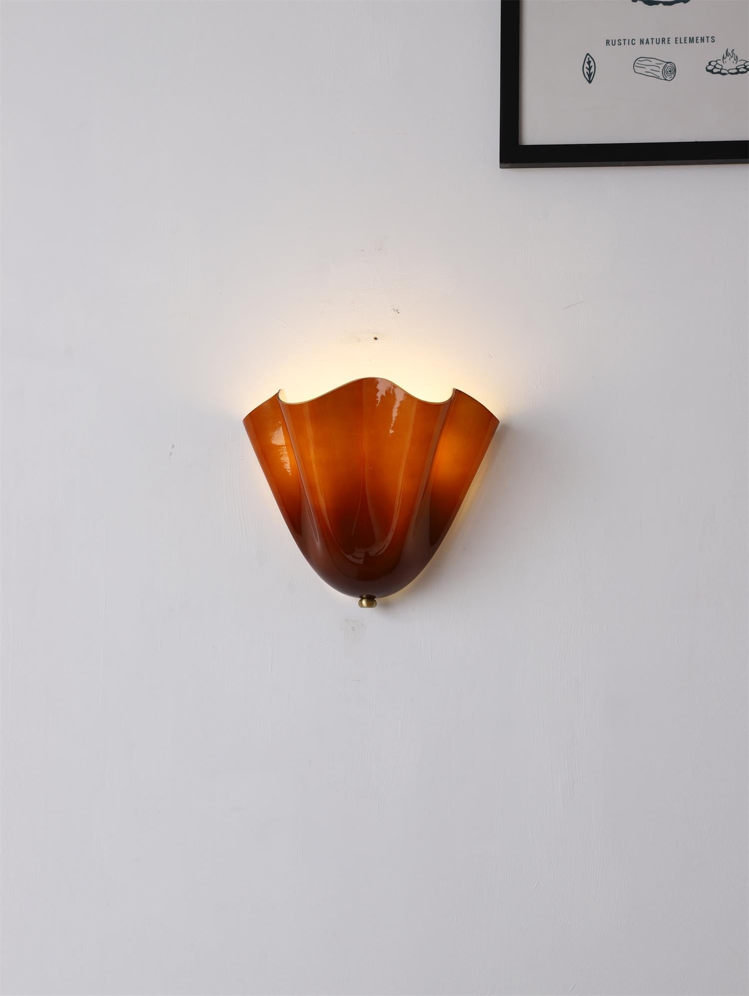 Ulcarisra Individual Creativity Glass Metal Wall Lamp - Lamp Copper