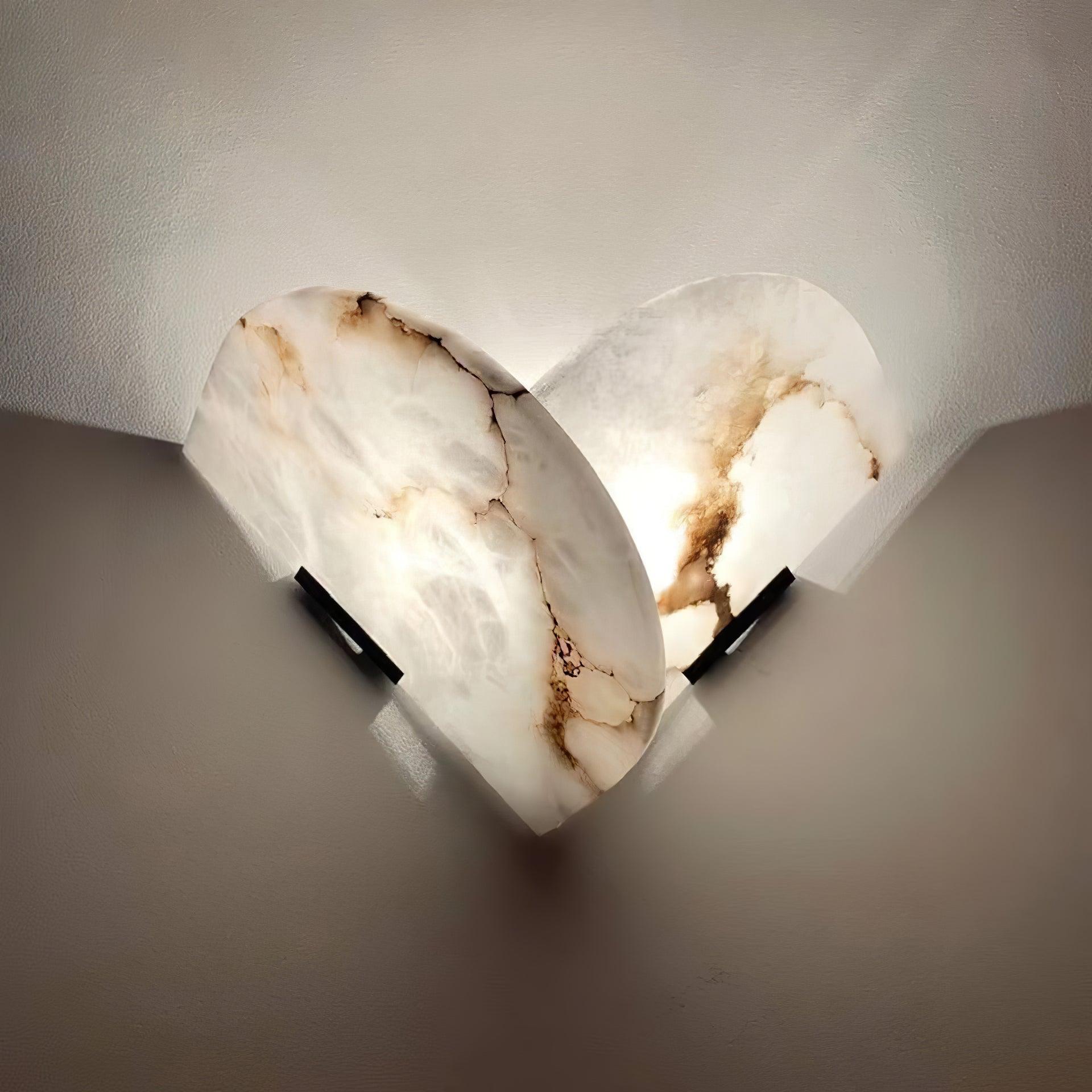 Cevelaris Heart Alabaster Wall Light - Neutralighting