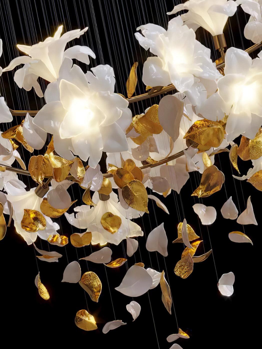 Flying Flowers Fluttering Chandelier - Blowlighting