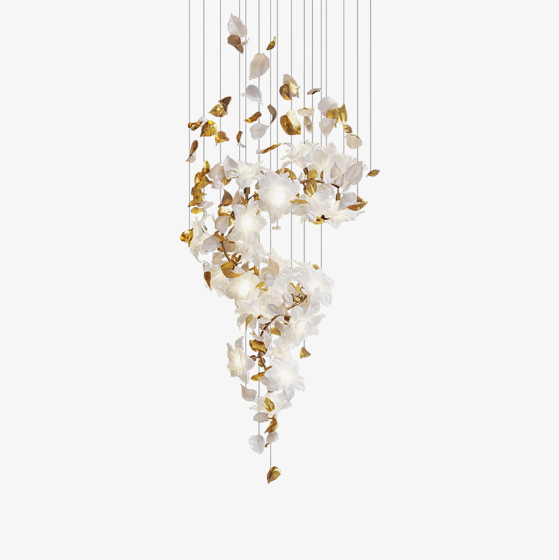 Flying Flowers Fluttering Chandelier - Blowlighting