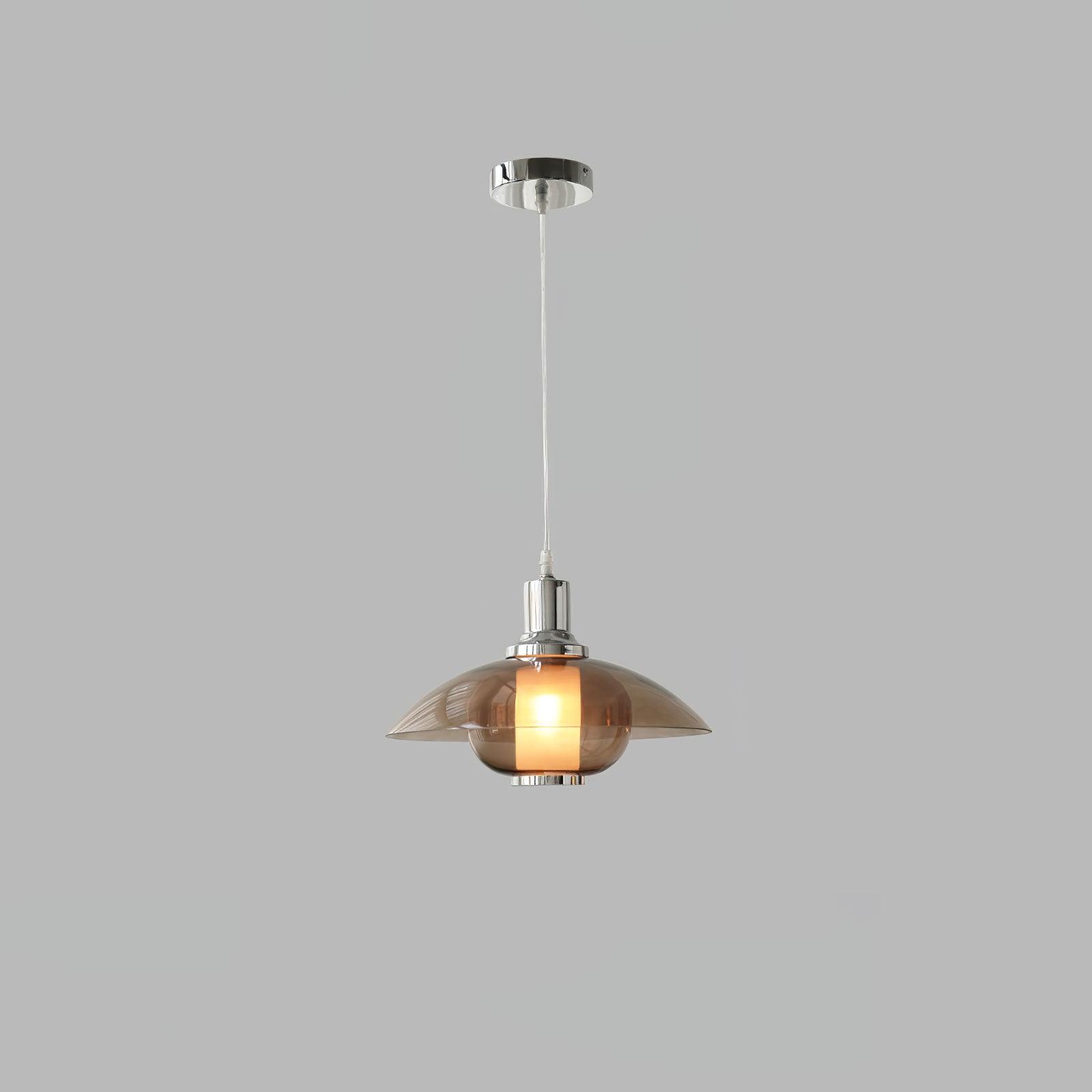 Flying Saucer Chrome Pendant Light - Blowlighting