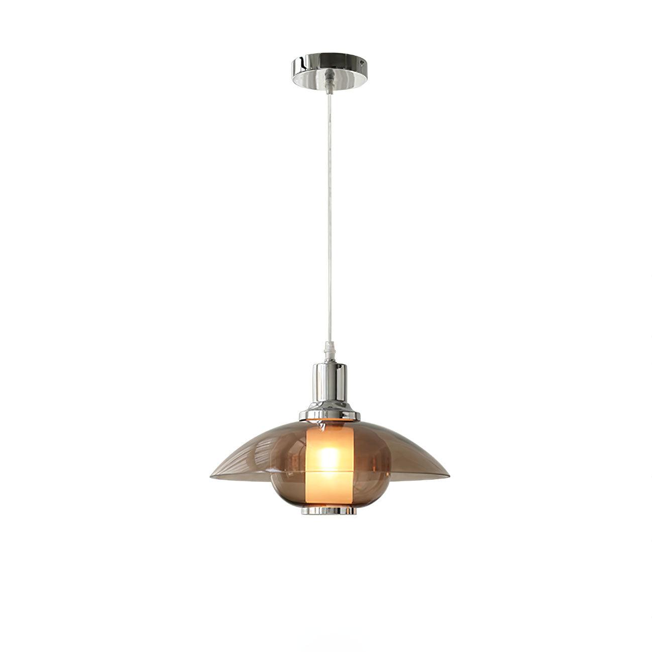 Flying Saucer Chrome Pendant Light - Blowlighting