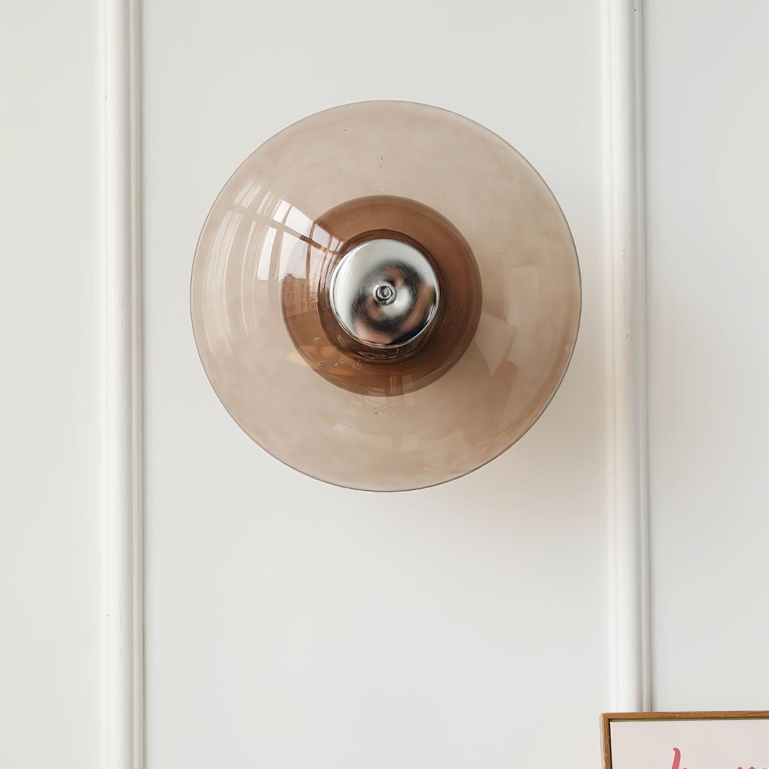 Flying Saucer Chrome Wall Light - Blowlighting