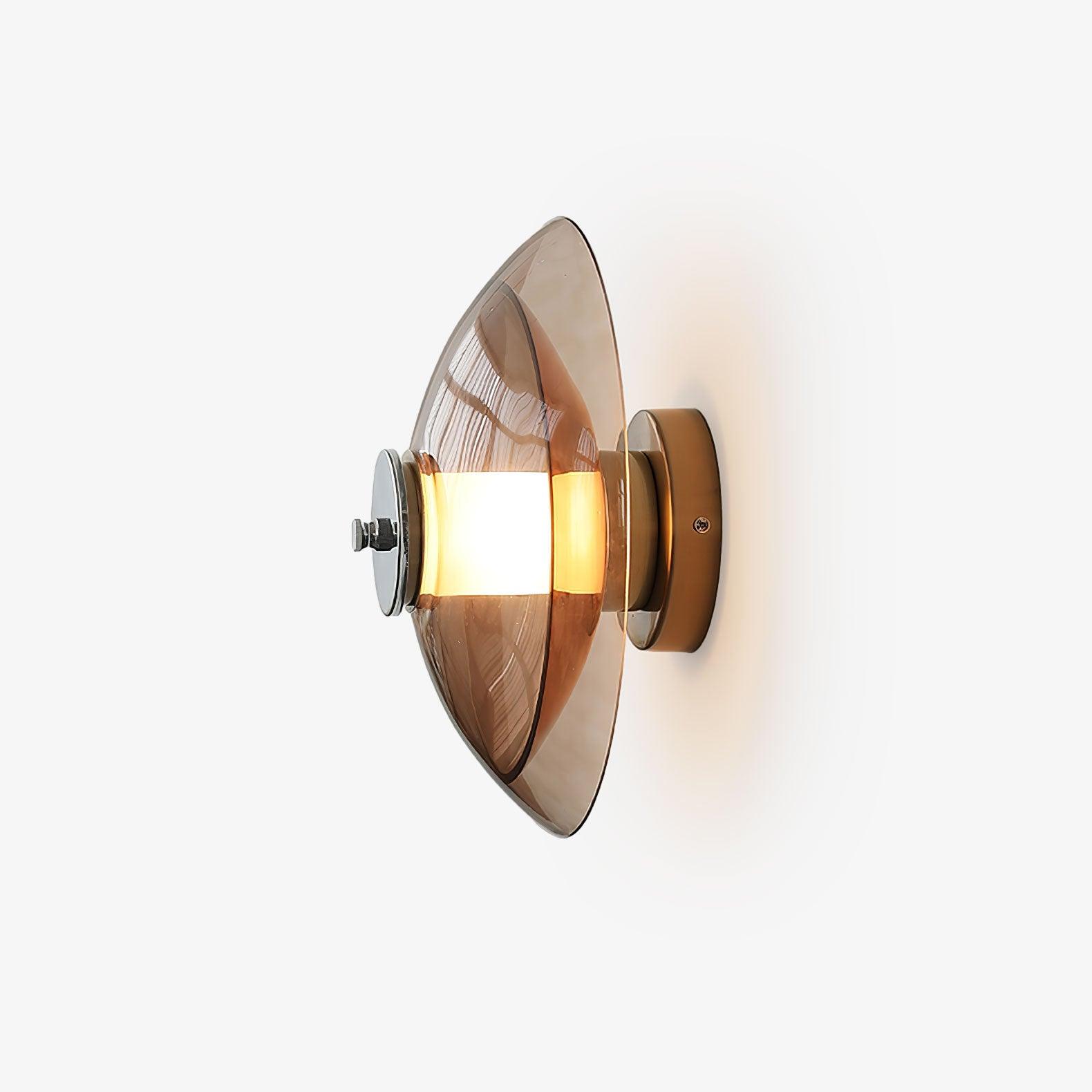 Flying Saucer Chrome Wall Light - Blowlighting