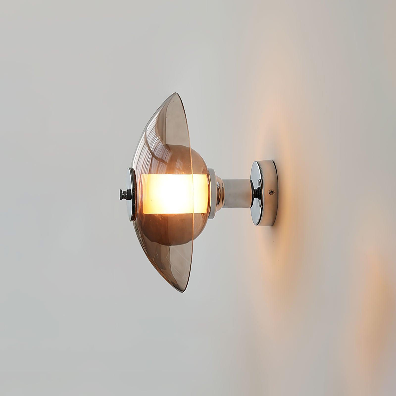 Flying Saucer Chrome Wall Light - Blowlighting