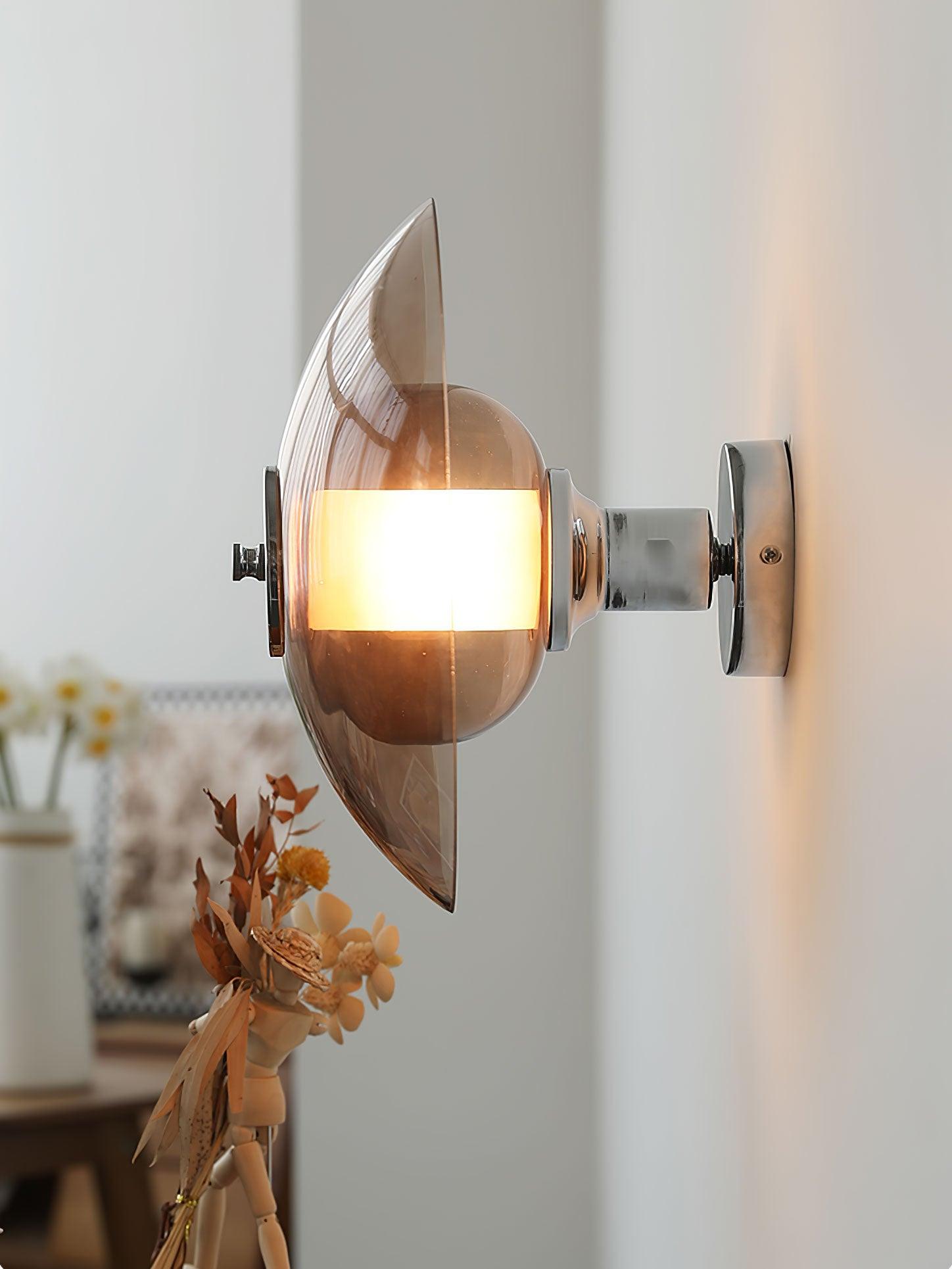 Flying Saucer Chrome Wall Light - Blowlighting
