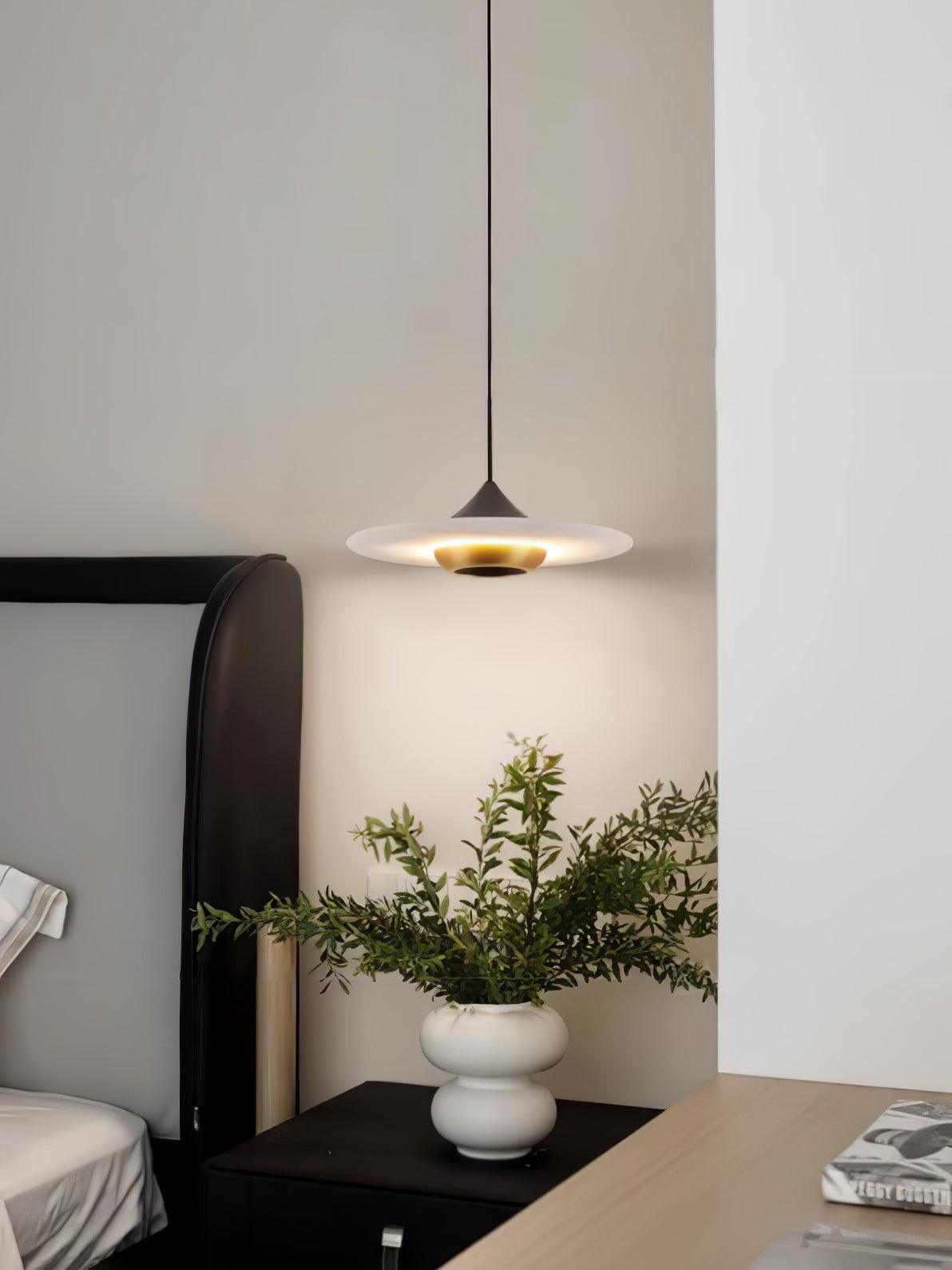Flying Saucer Marble Pendant Lamp - Blowlighting