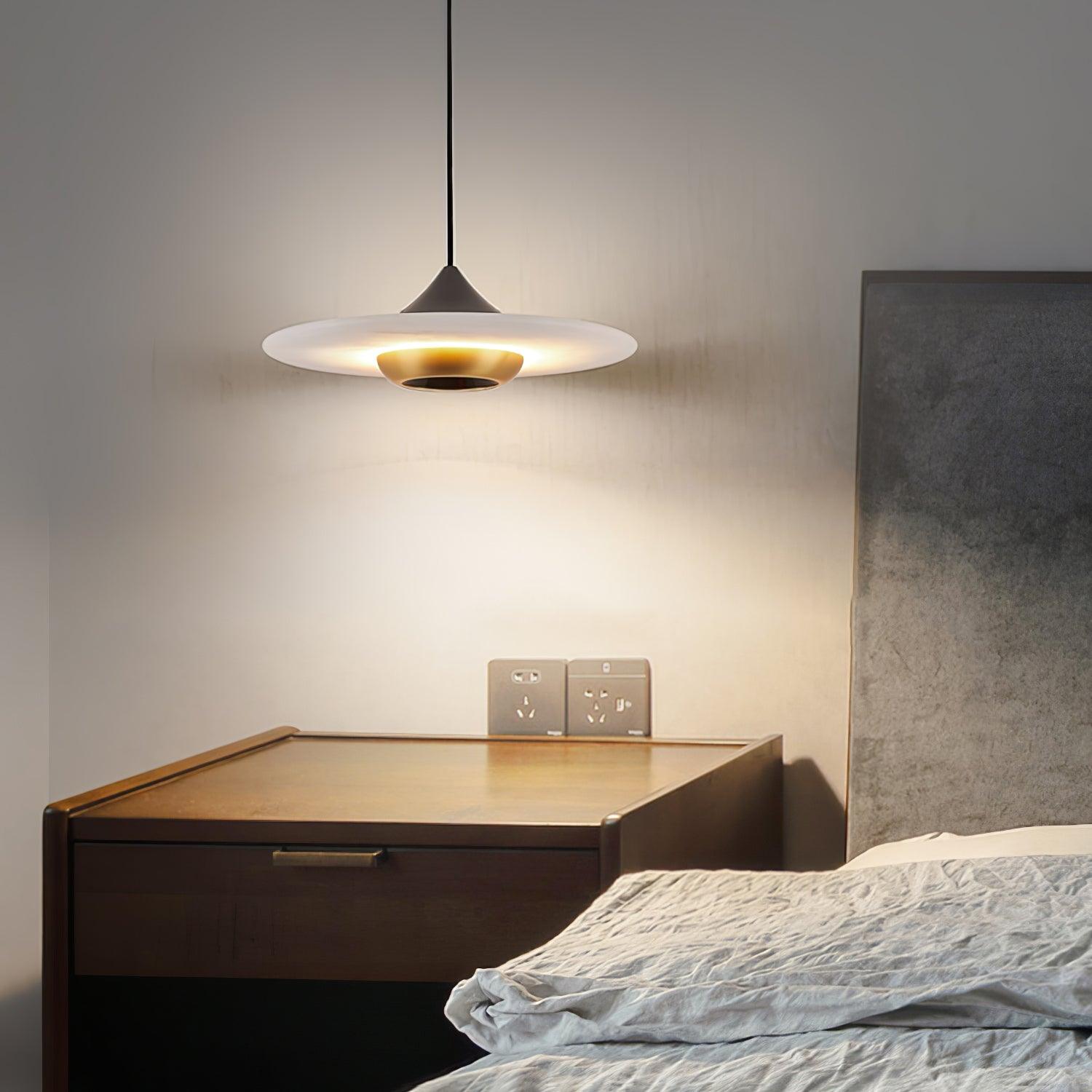 Flying Saucer Marble Pendant Lamp - Blowlighting