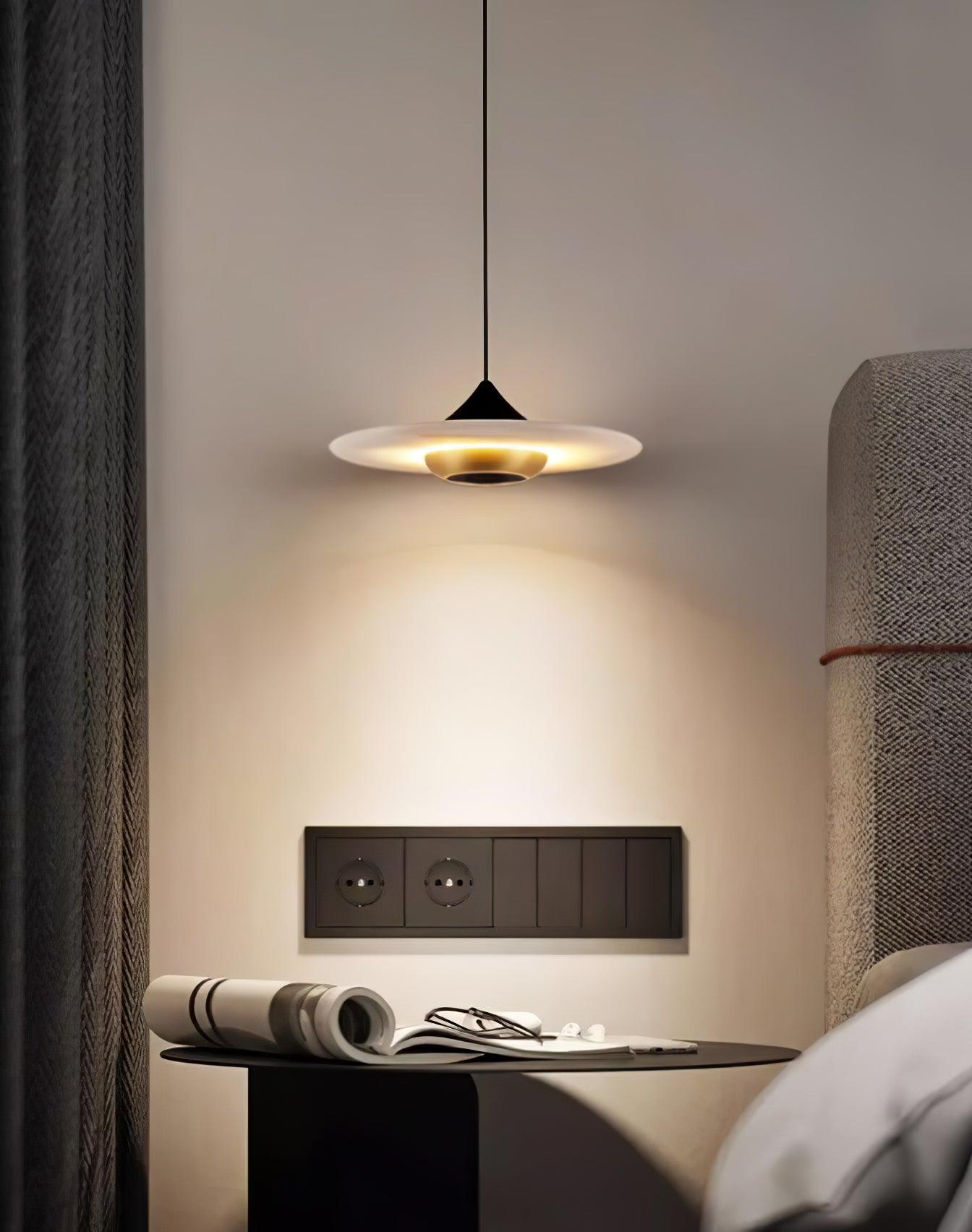 Flying Saucer Marble Pendant Lamp - Blowlighting