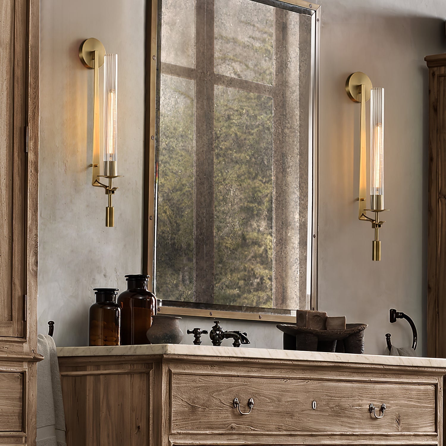 Kristy Applique da Interno in Vetro Stile Rustico