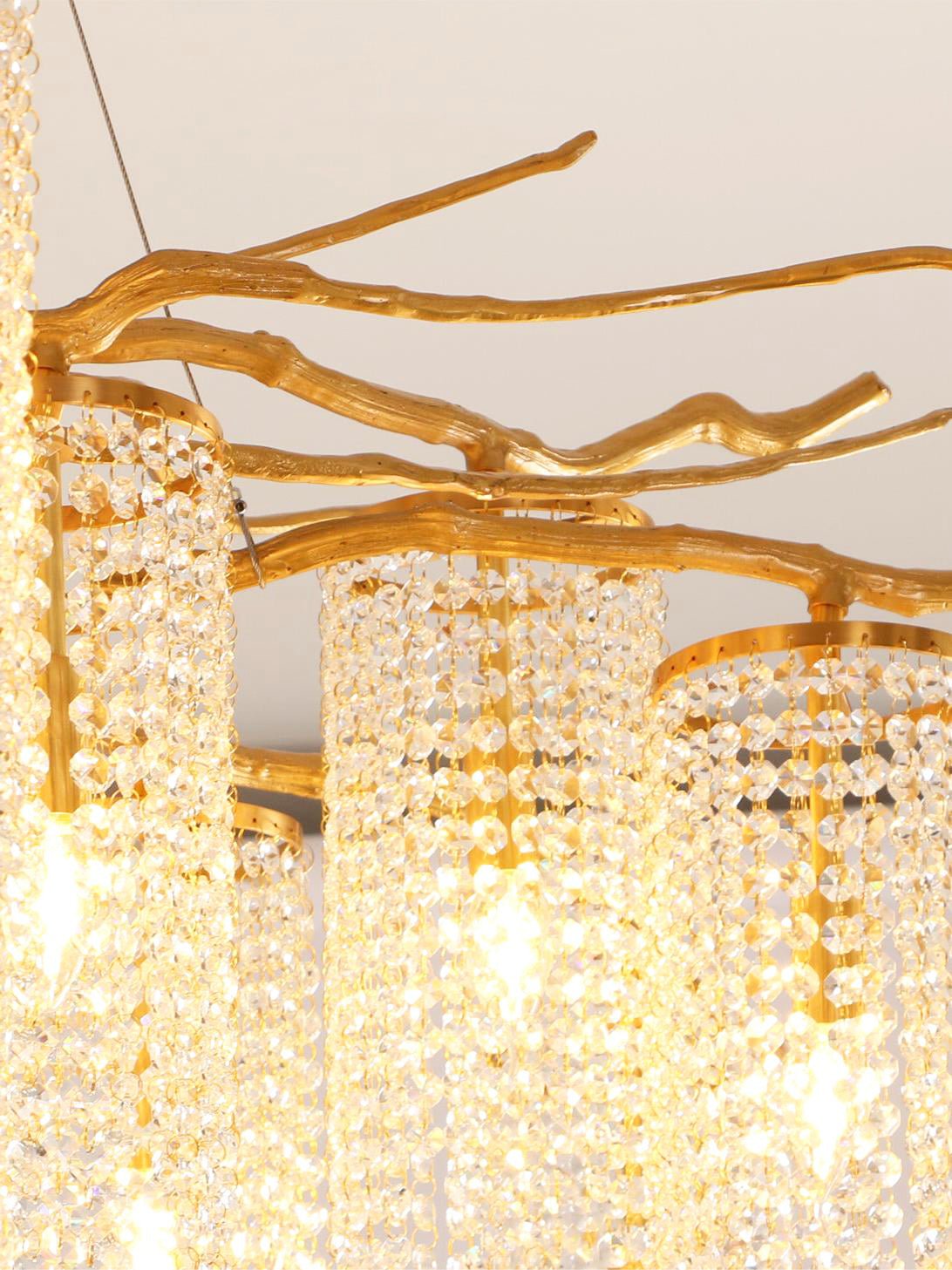 Avvariel Organic Brass Chandelier - Blowlighting