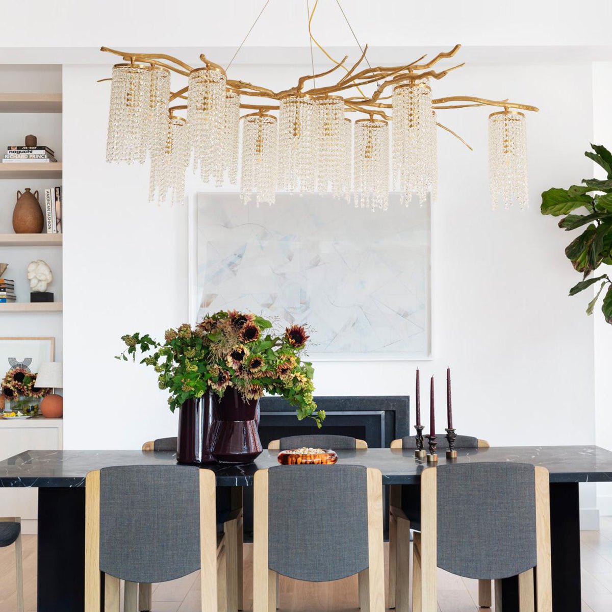 Avvariel Organic Brass Chandelier - Blowlighting