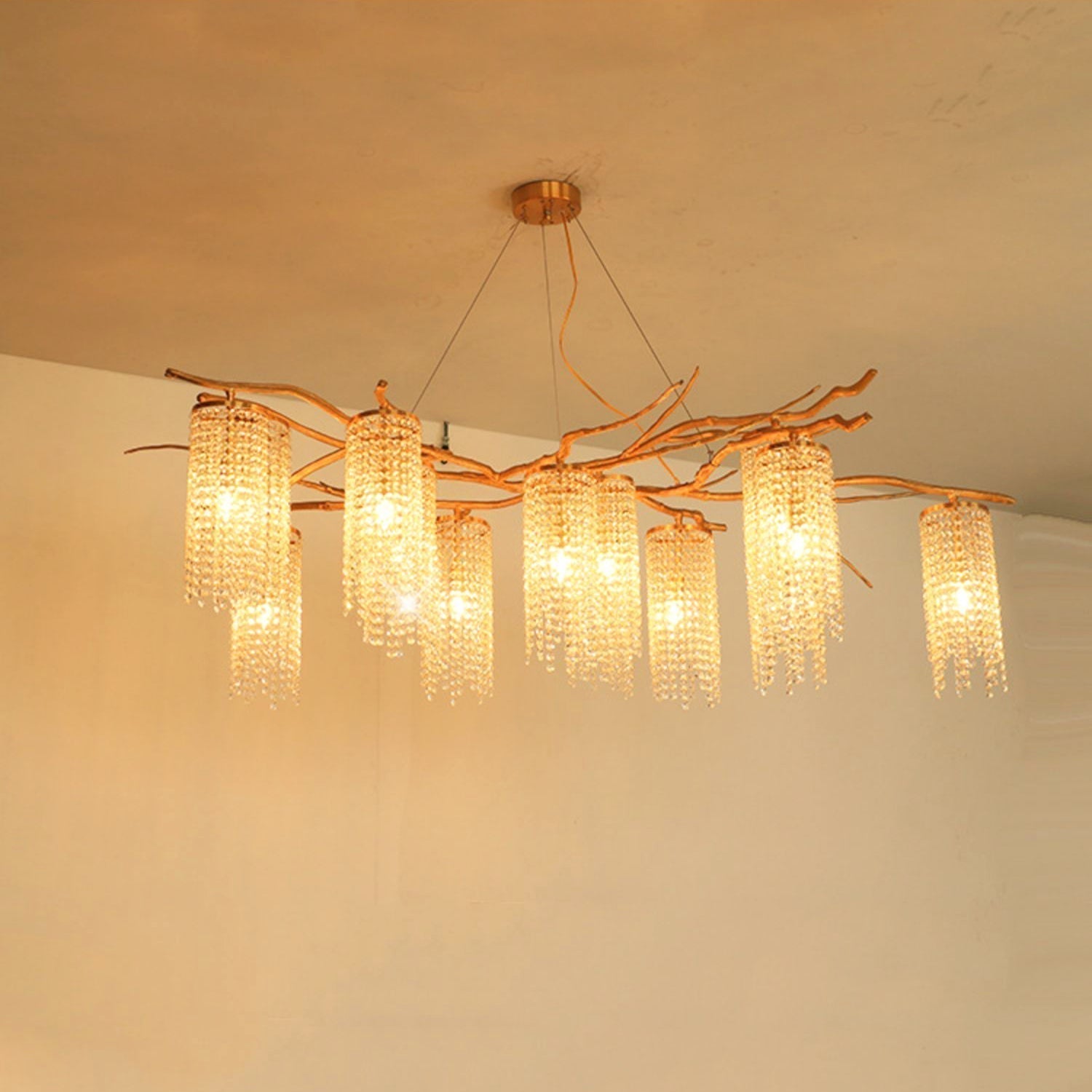 Avvariel Organic Brass Chandelier - Blowlighting