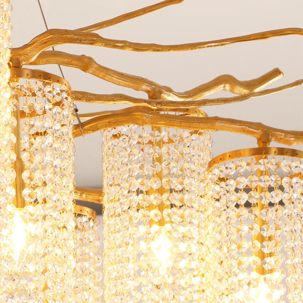 Avvariel Organic Brass Chandelier - Blowlighting