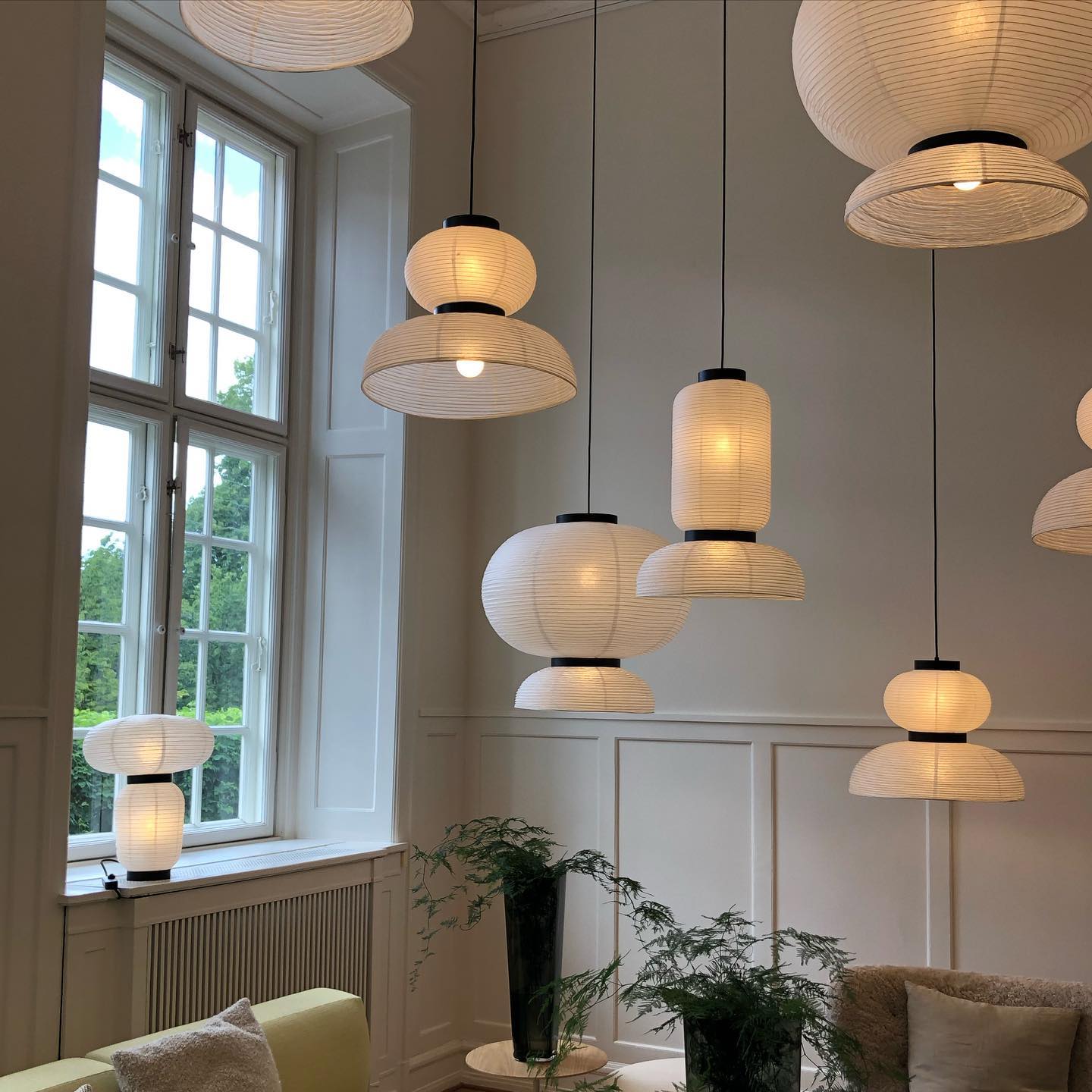 Cutheion Individual Creativity Rice Paper Pendant Lamp - Lamp Copper