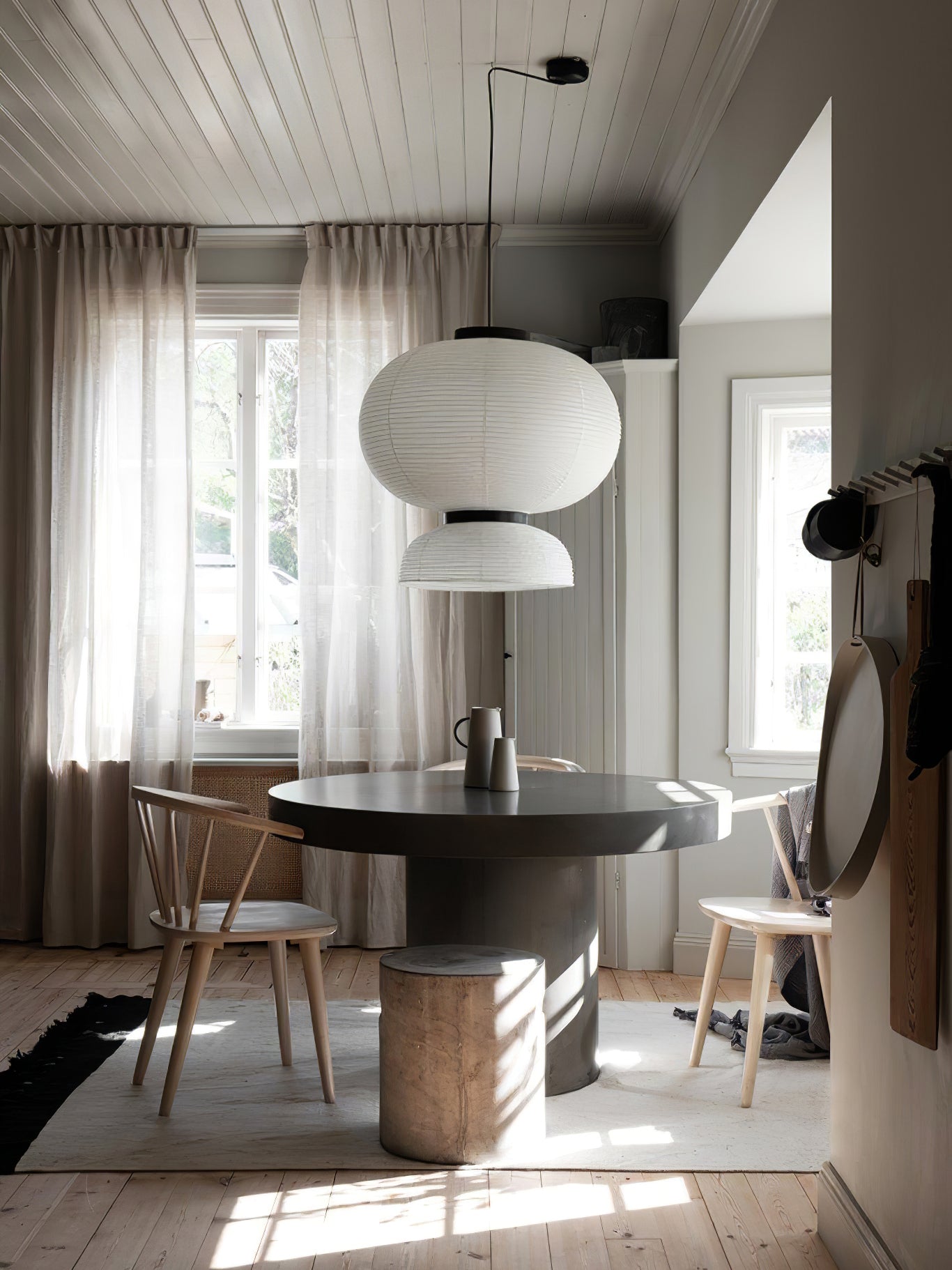 Cutheion Individual Creativity Rice Paper Pendant Lamp - Lamp Copper