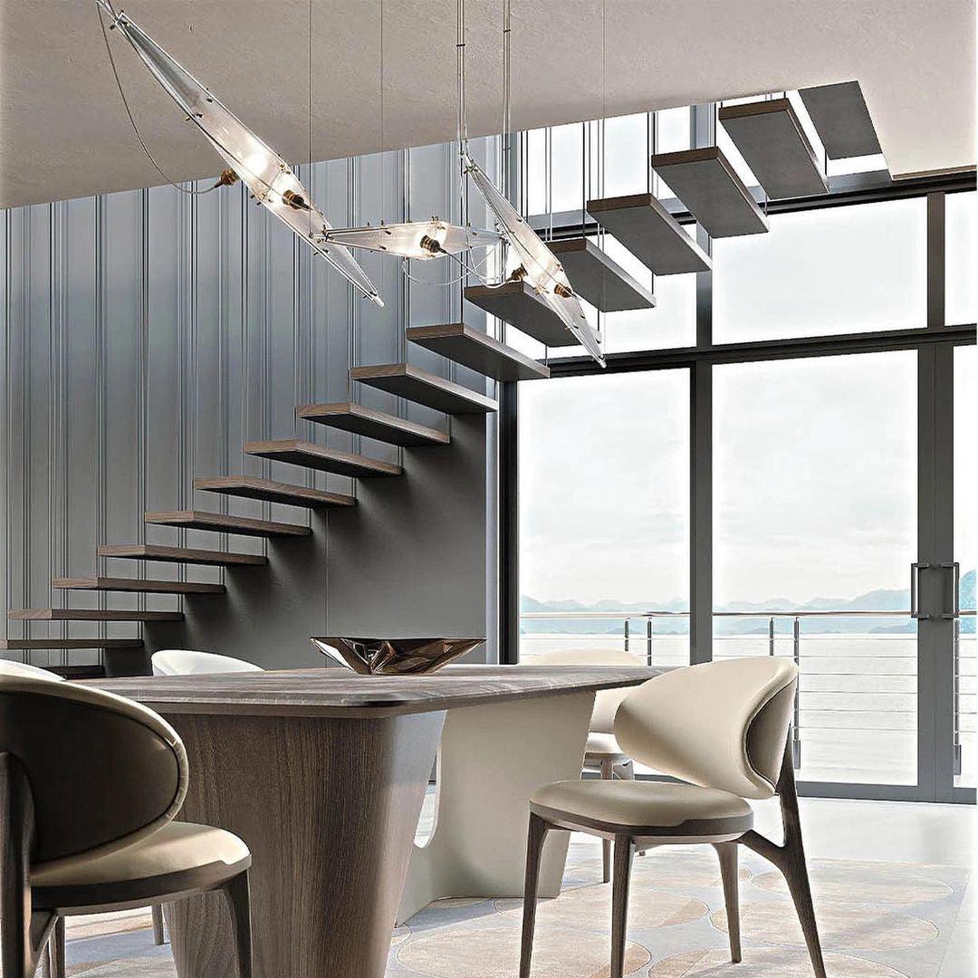 Adan Modern Minimalist Art Metal Pendant Lamp - Blowlighting