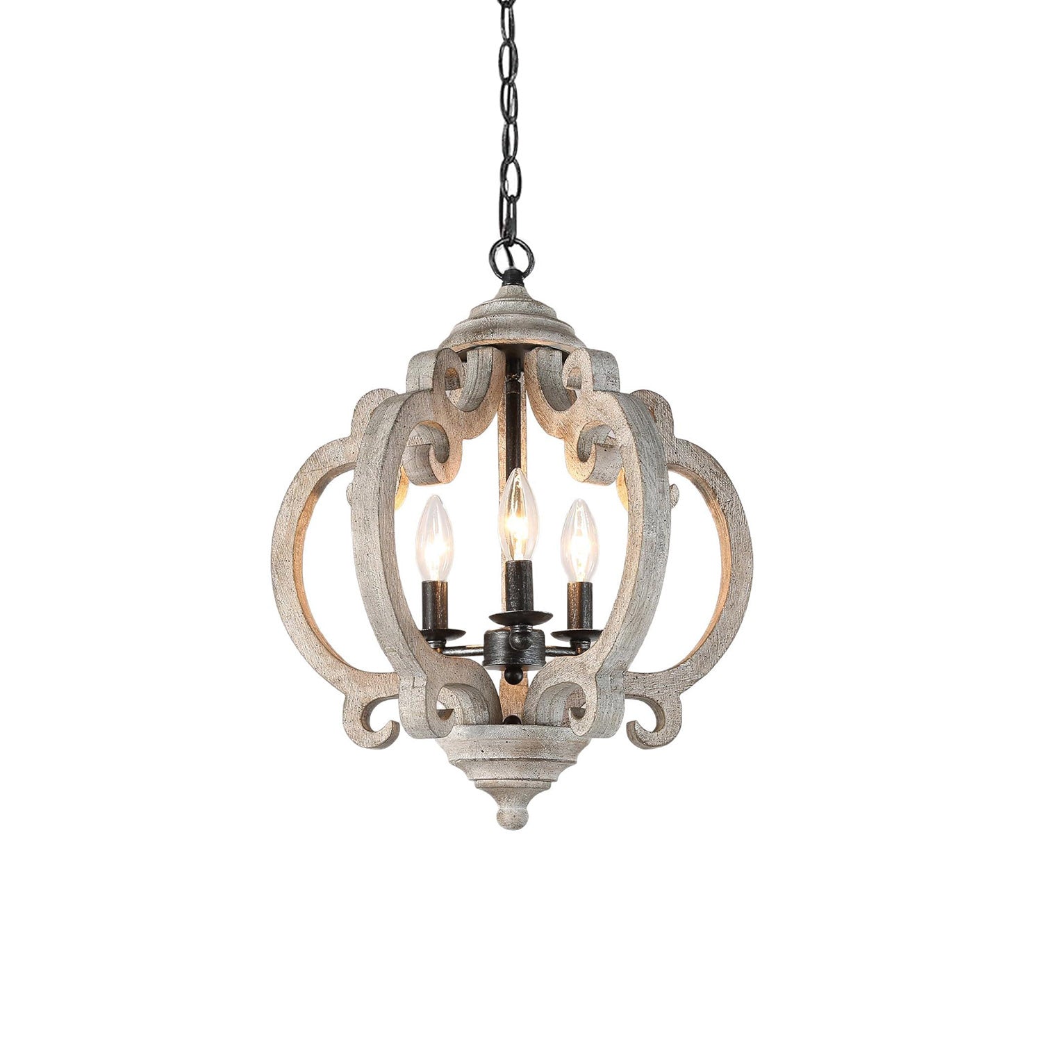 Myviniel Vintage Industrial Wooden Metal Pendant Lamp - Lamp Copper