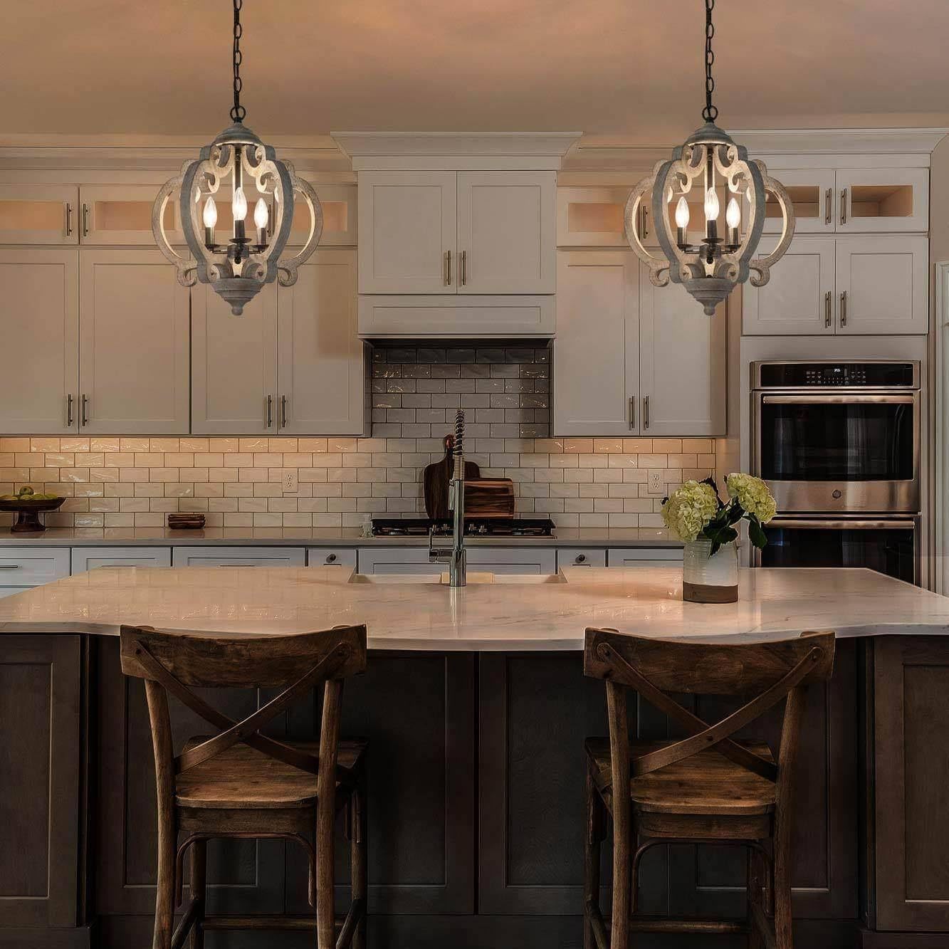 Myviniel Vintage Industrial Wooden Metal Pendant Lamp - Lamp Copper