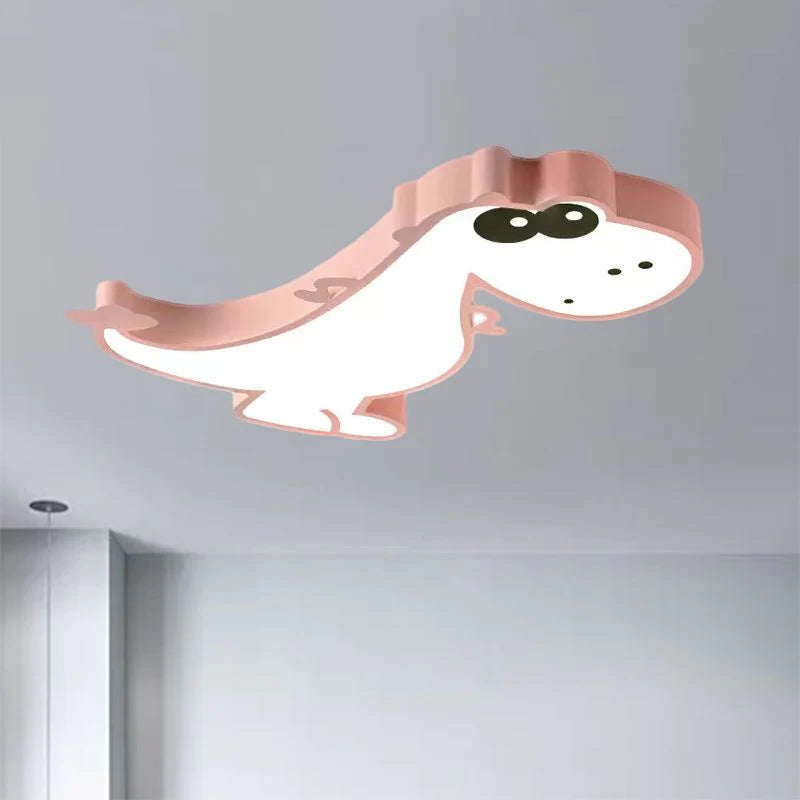 Arisha Moderno Arishao Drago Bambini Plafoniere Acrilico Verde/Rosa Soggiorno