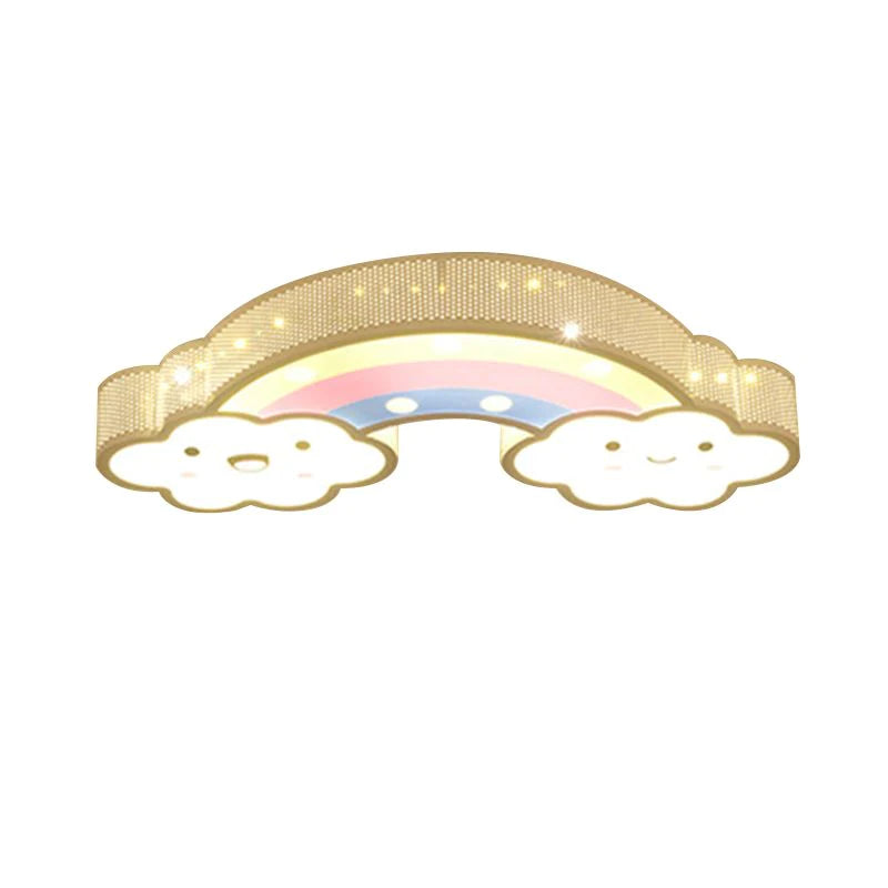 Arisha Moderno Arcobaleno/Coniglio Plafoniere Acrilico Oro Soggiorno