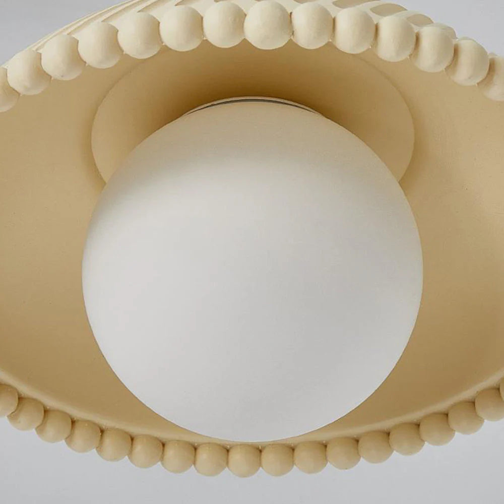 Aria Moderno LED Metallo Vetro Resina Sospensione Bianco Soggiorno Camera da letto