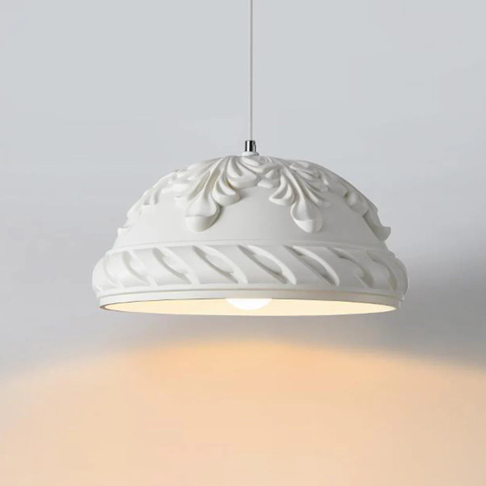 Aria Classica Metallo Resina Sospensione Bianco Soggiorno Camera da letto Ristorante