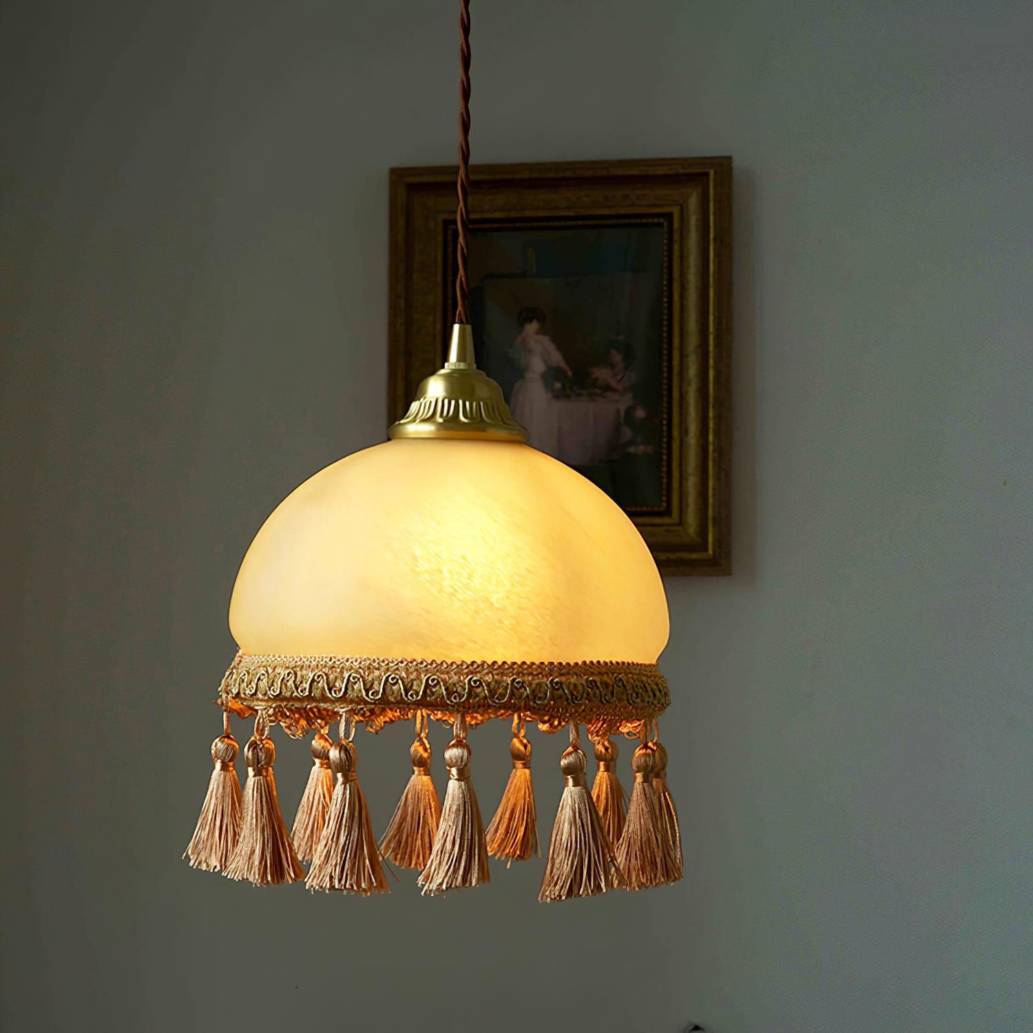 French Tassels Brass Pendant Light - Blowlighting