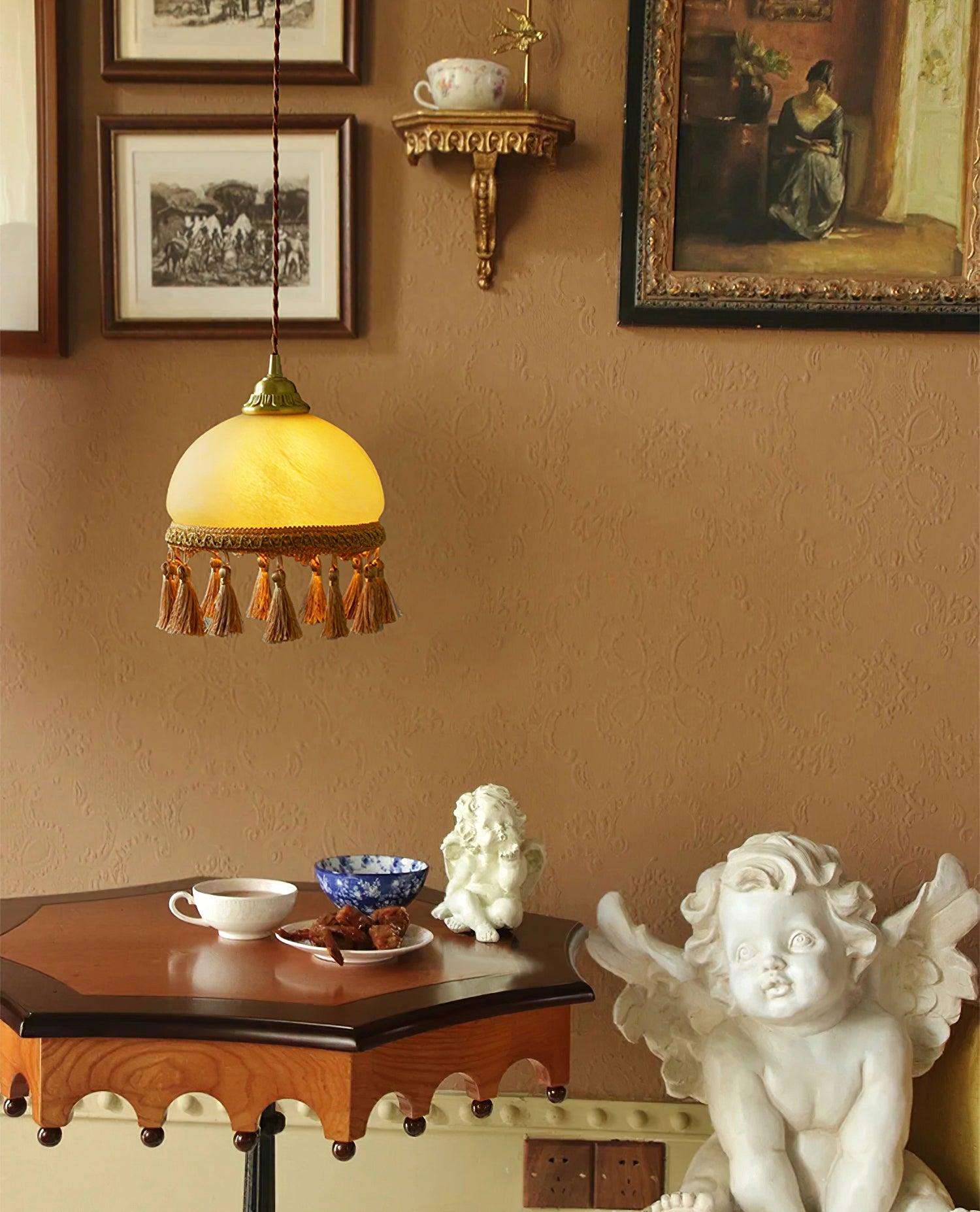 French Tassels Brass Pendant Light - Blowlighting