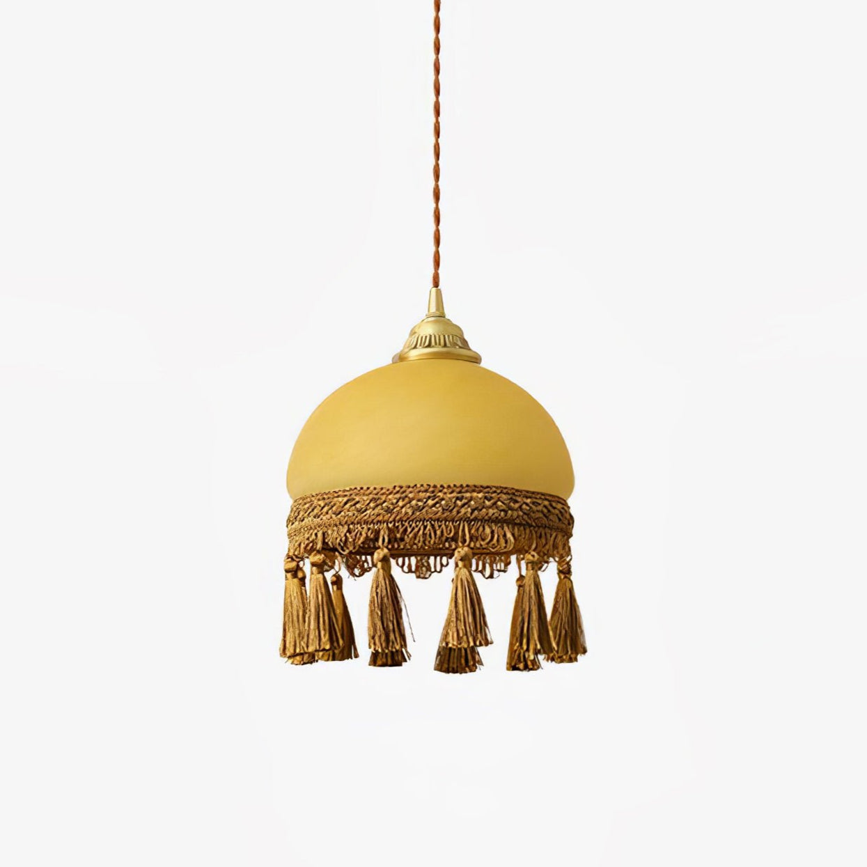 French Tassels Brass Pendant Light - Blowlighting