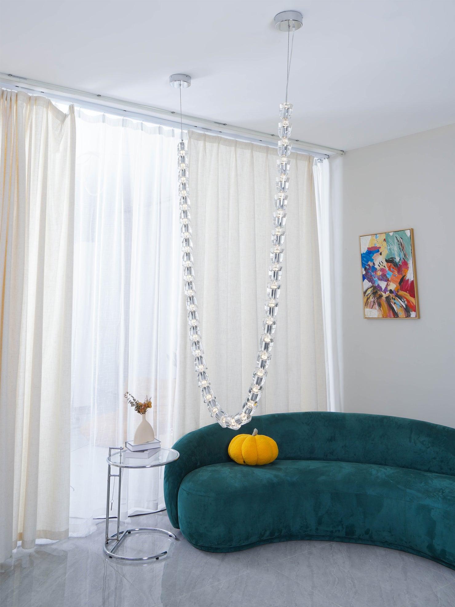 Gabriel Chrome Chandelier - Blowlighting