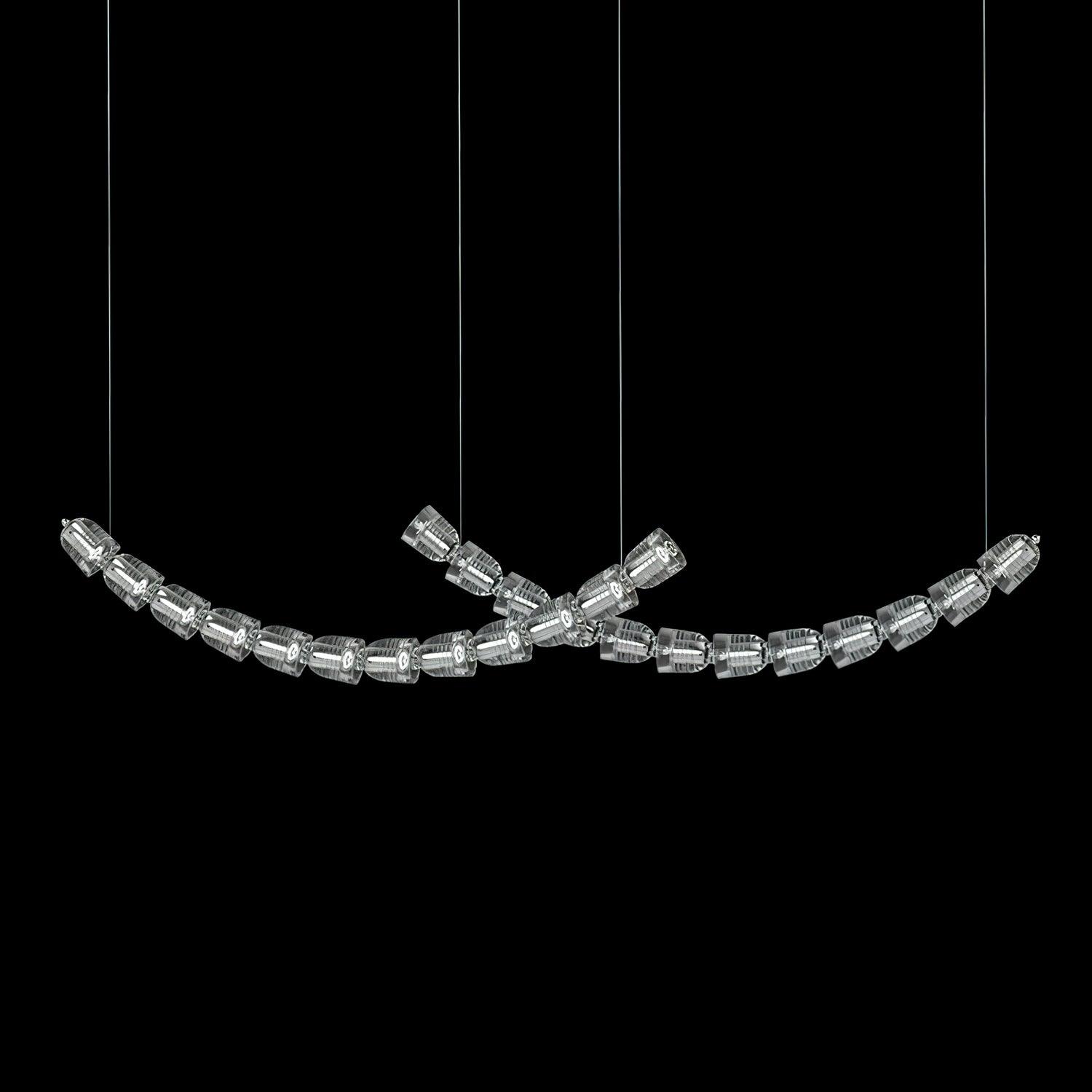 Cascade Modern Acrylic Chandelier - Blowlighting