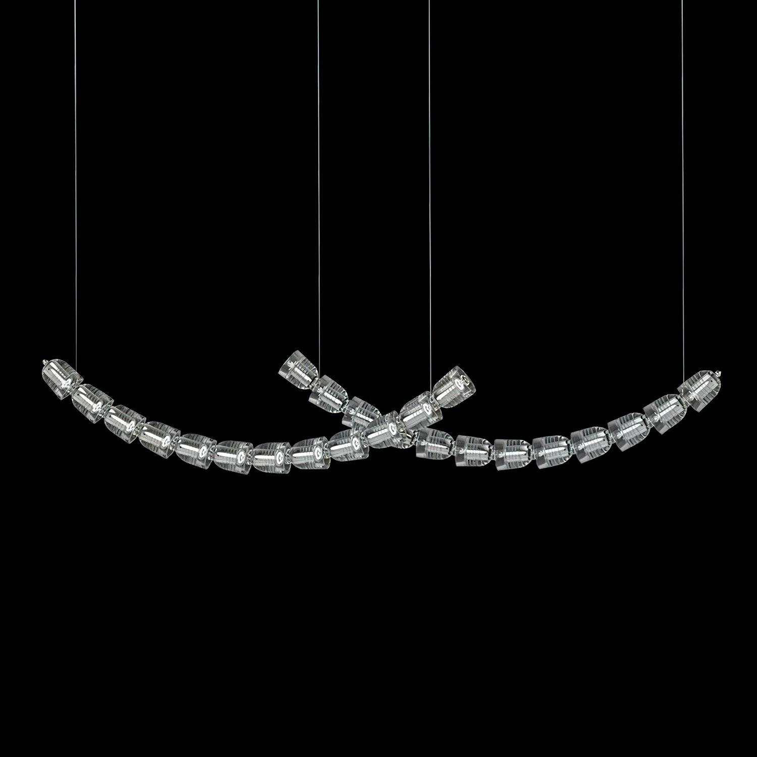 Cascade Modern Acrylic Chandelier - Blowlighting
