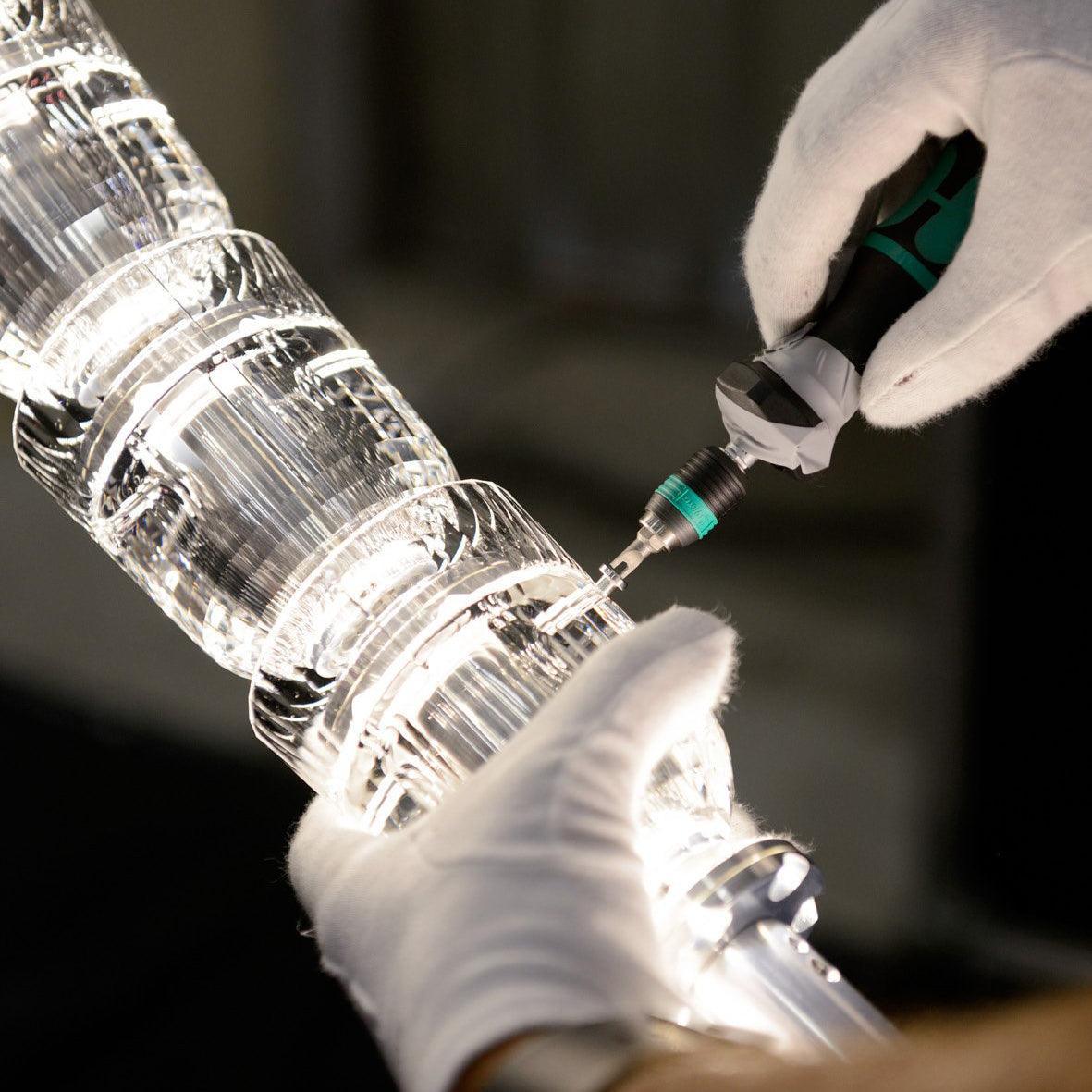 Cascade Modern Acrylic Chandelier - Blowlighting