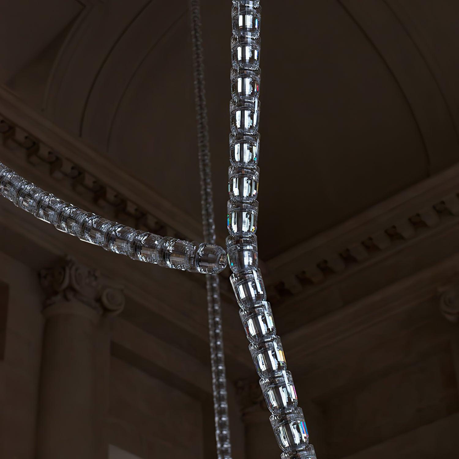 Luminara Crystal Cascade Chandelier - Blowlighting