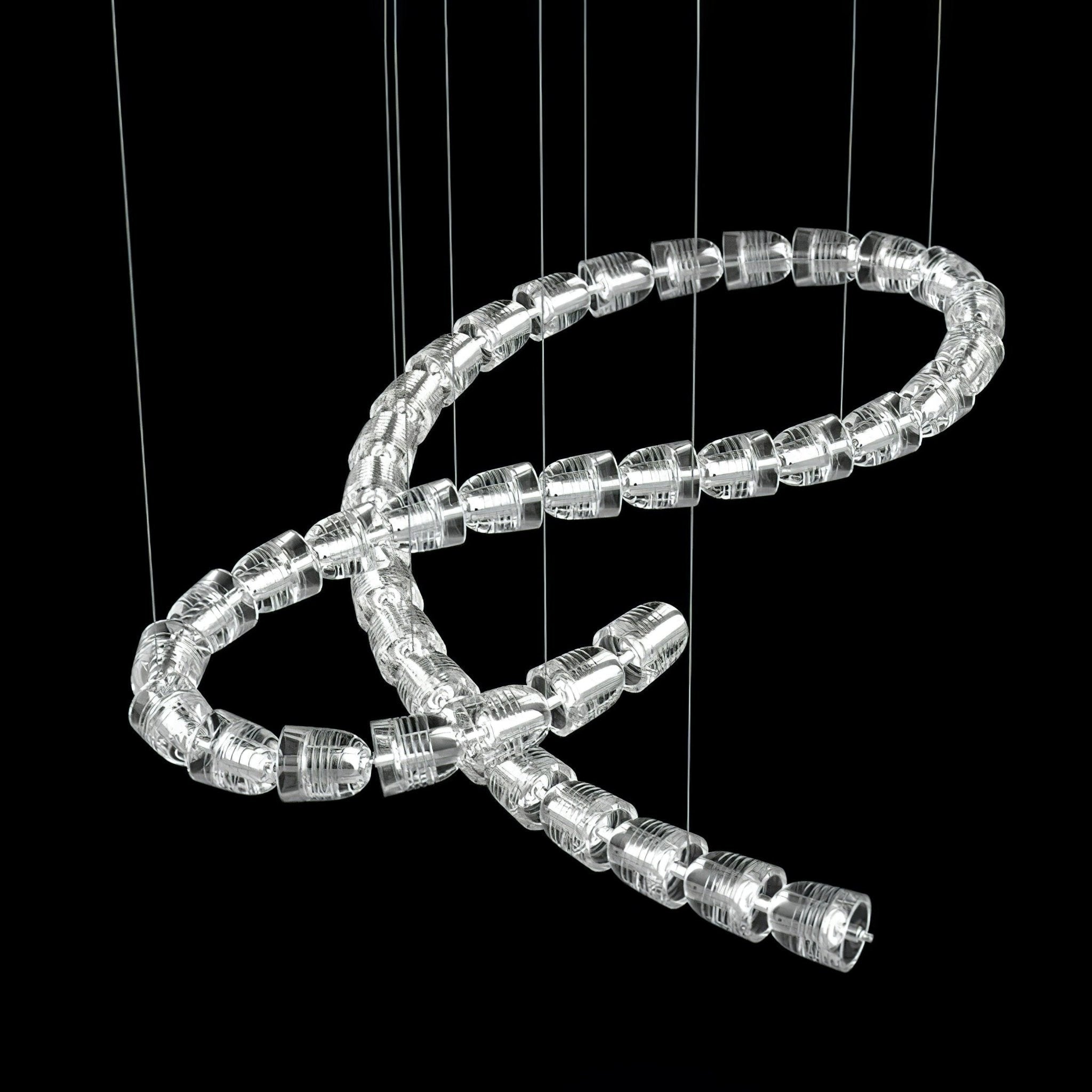 Luminara Crystal Cascade Chandelier - Blowlighting