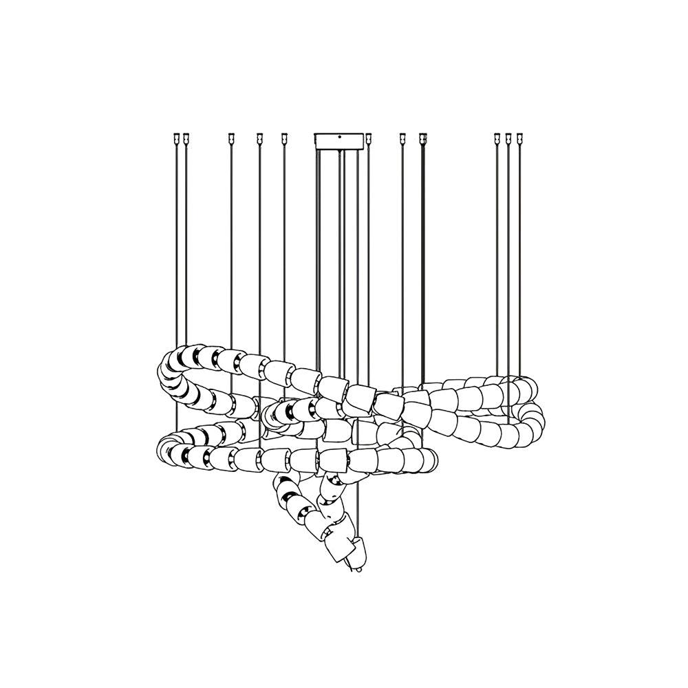 Gabriel Chrome Chandelier - Blowlighting