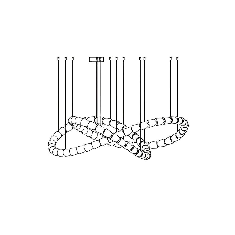 Gabriel Chrome Chandelier - Blowlighting