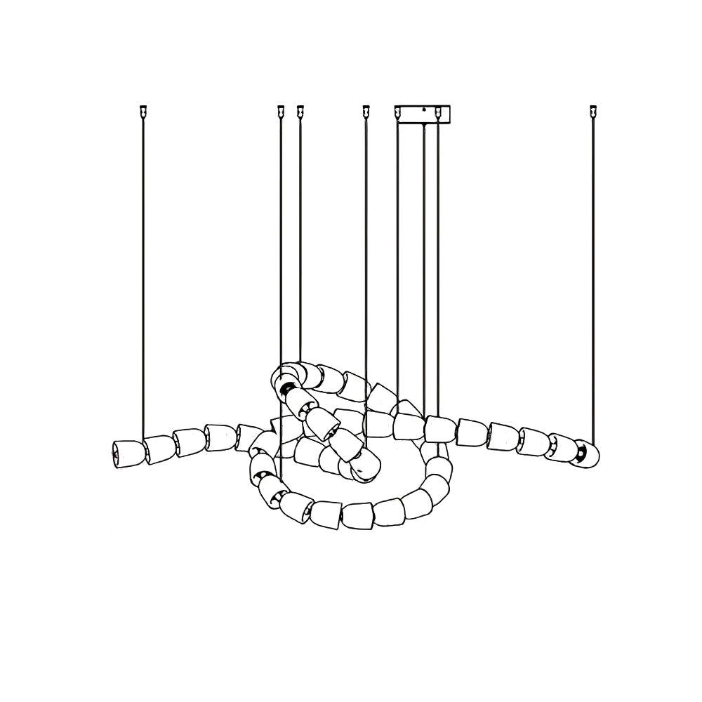 Gabriel Chrome Chandelier - Blowlighting