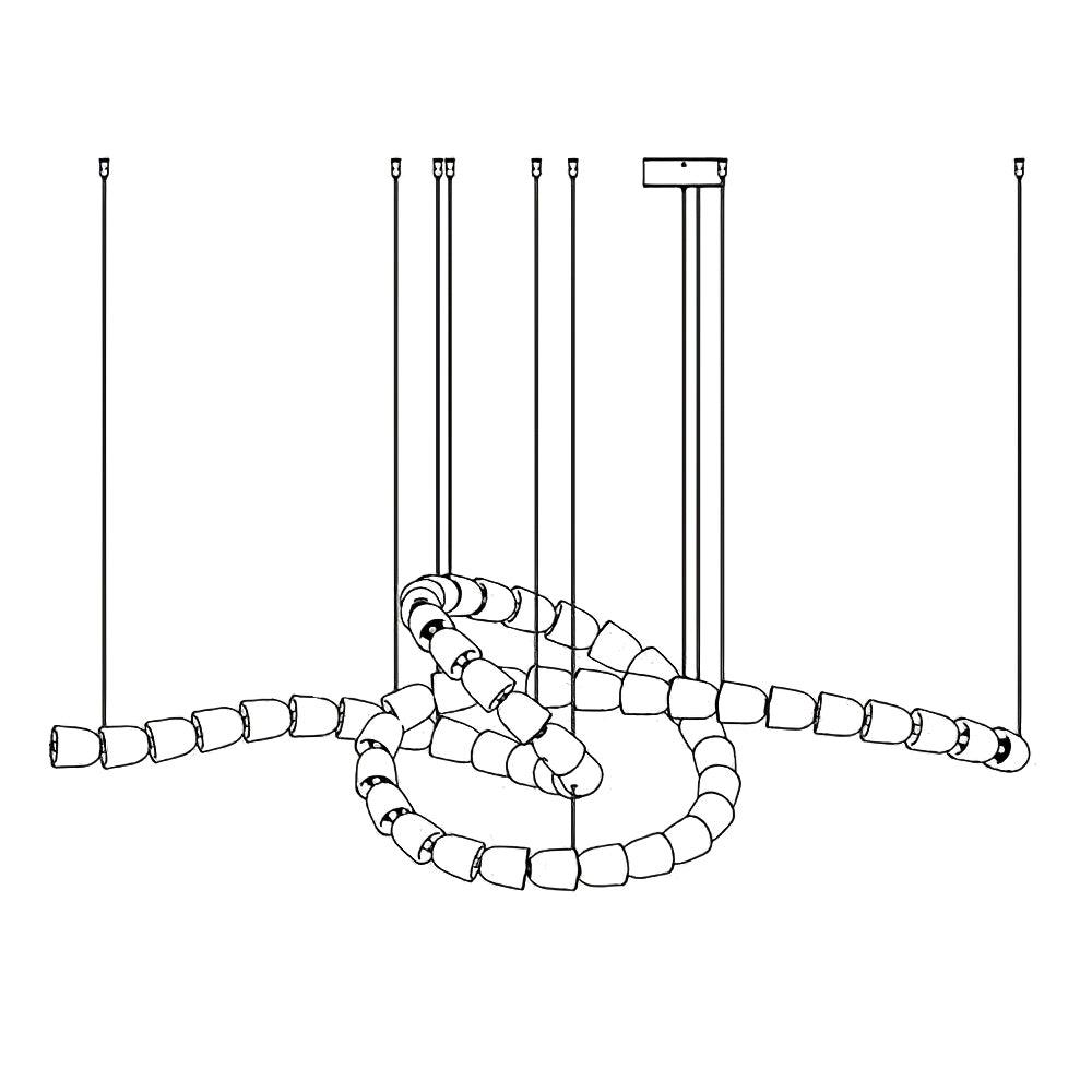 Gabriel Chrome Chandelier - Blowlighting