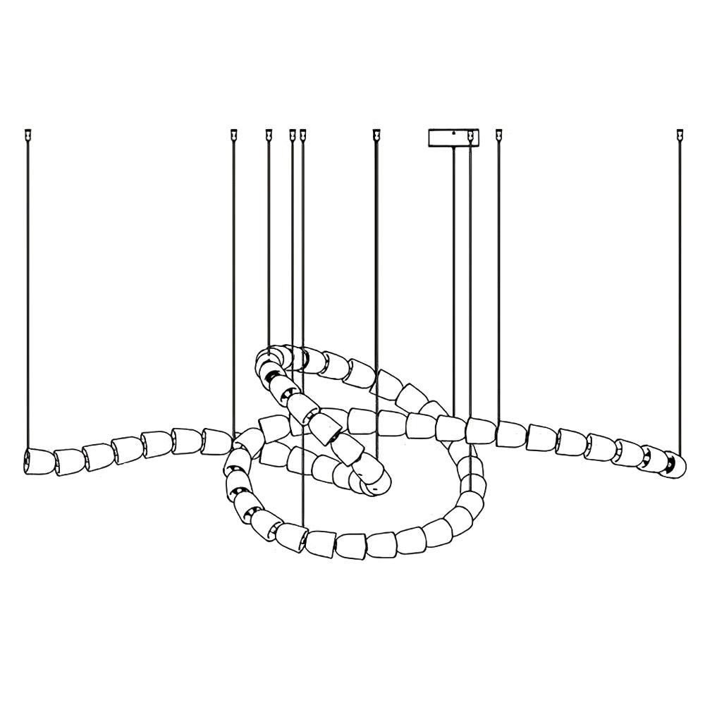 Gabriel Chrome Chandelier - Blowlighting