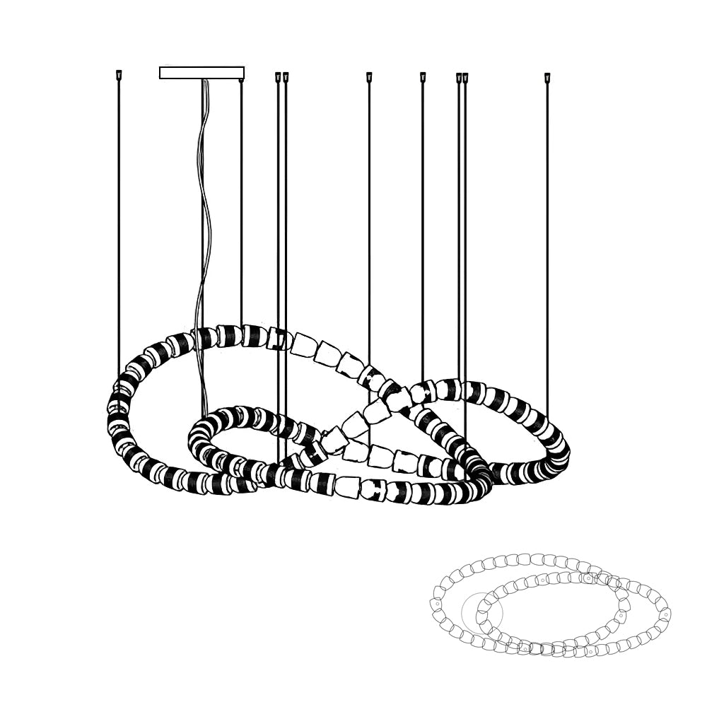 Gabriel Chrome Chandelier - Blowlighting