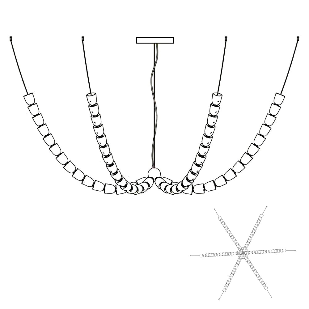 Gabriel Chrome Chandelier - Blowlighting