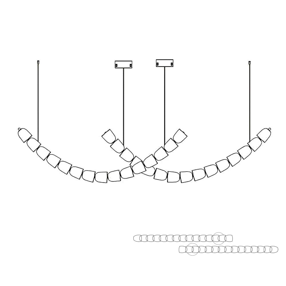 Gabriel Chrome Chandelier - Blowlighting
