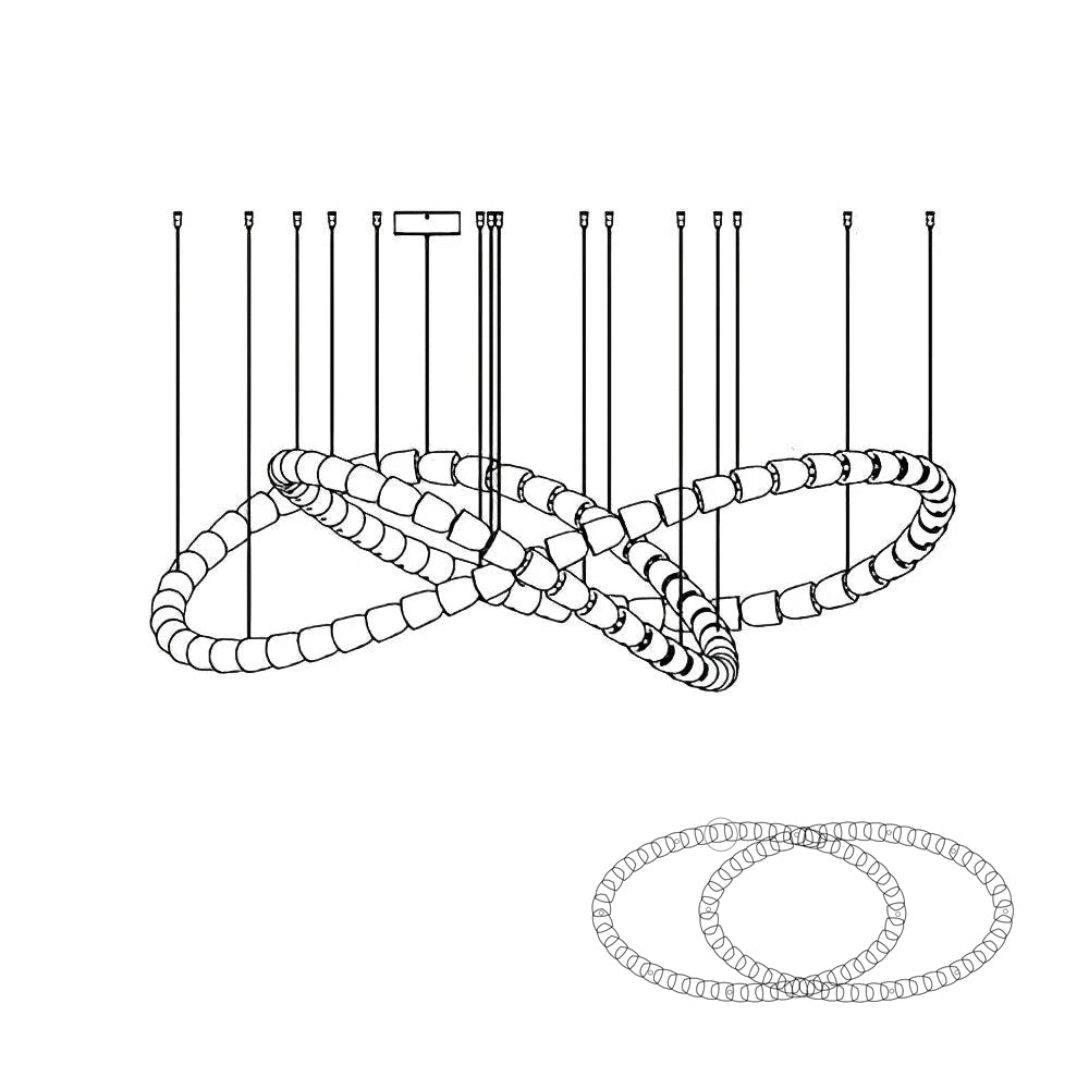 Gabriel Chrome Chandelier - Blowlighting