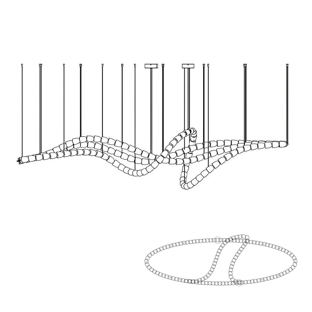 Gabriel Chrome Chandelier - Blowlighting